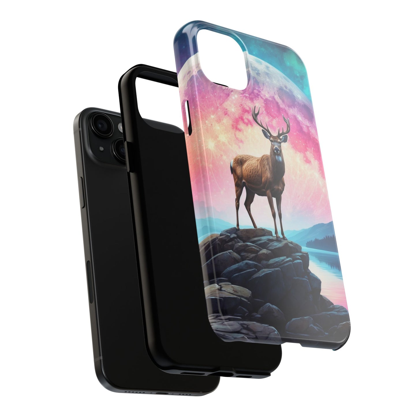 Stag in Moonlit Glow iPhone Case