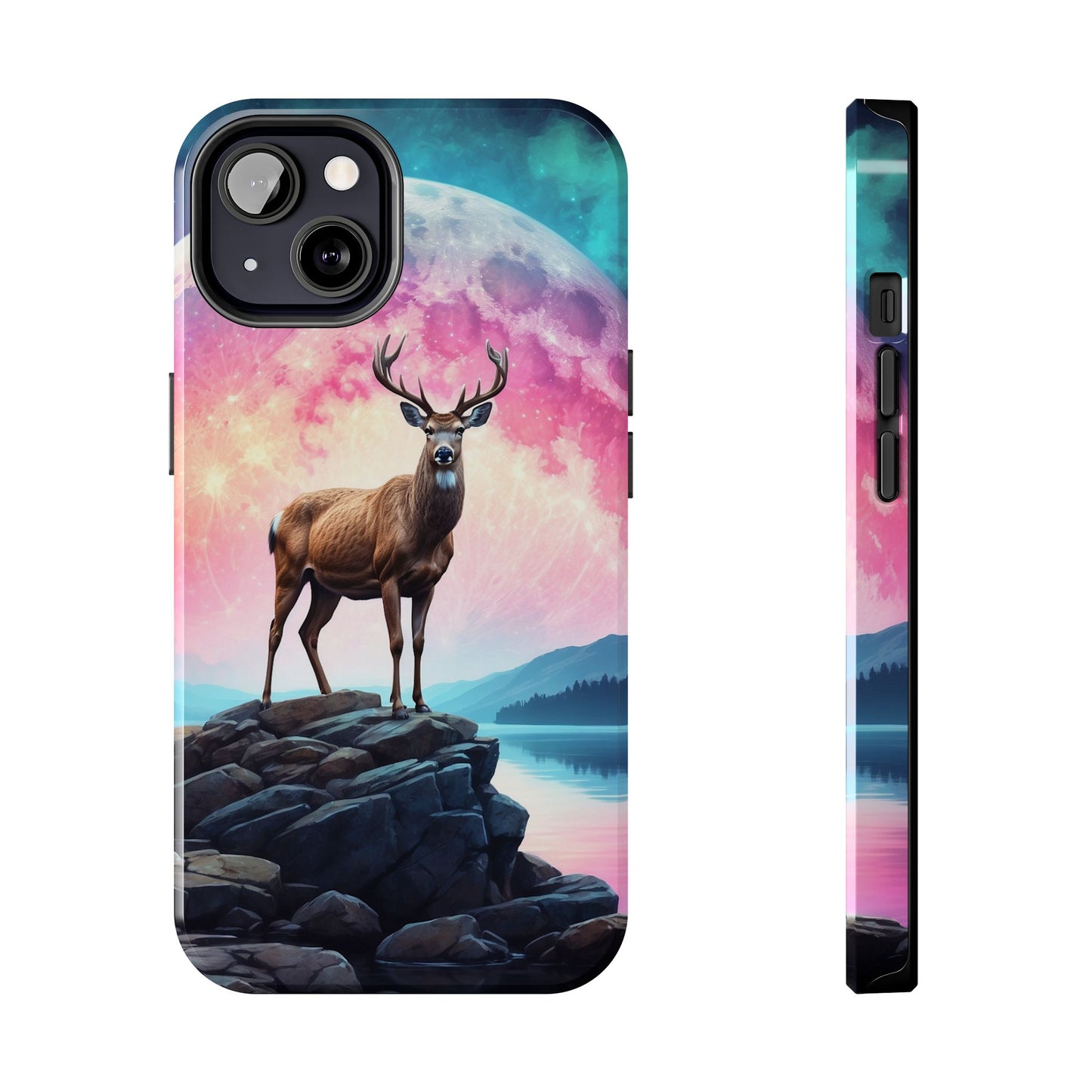 Stag in Moonlit Glow iPhone Case