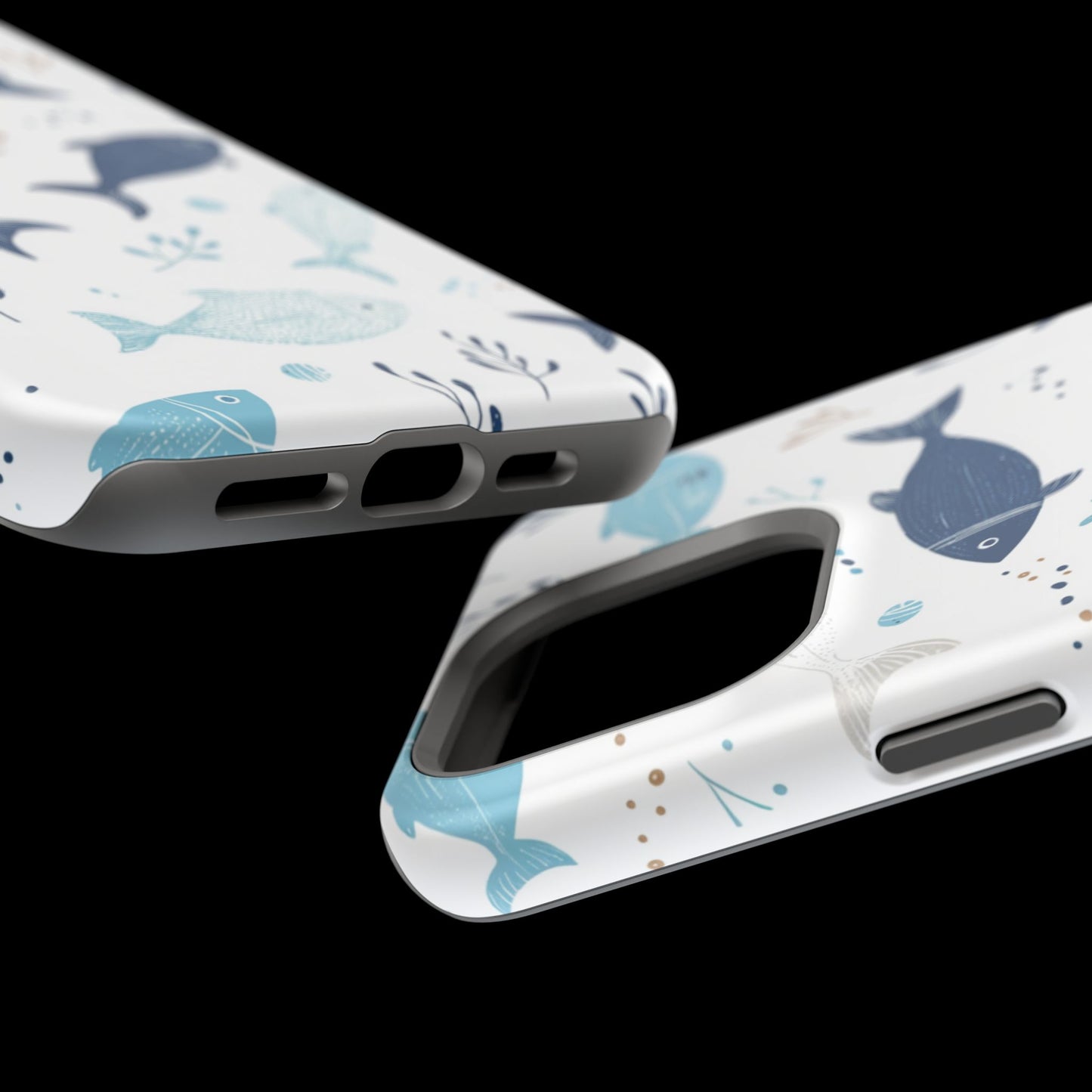 Oceanic Blue Fish Pattern - MagSafe iPhone Series Case