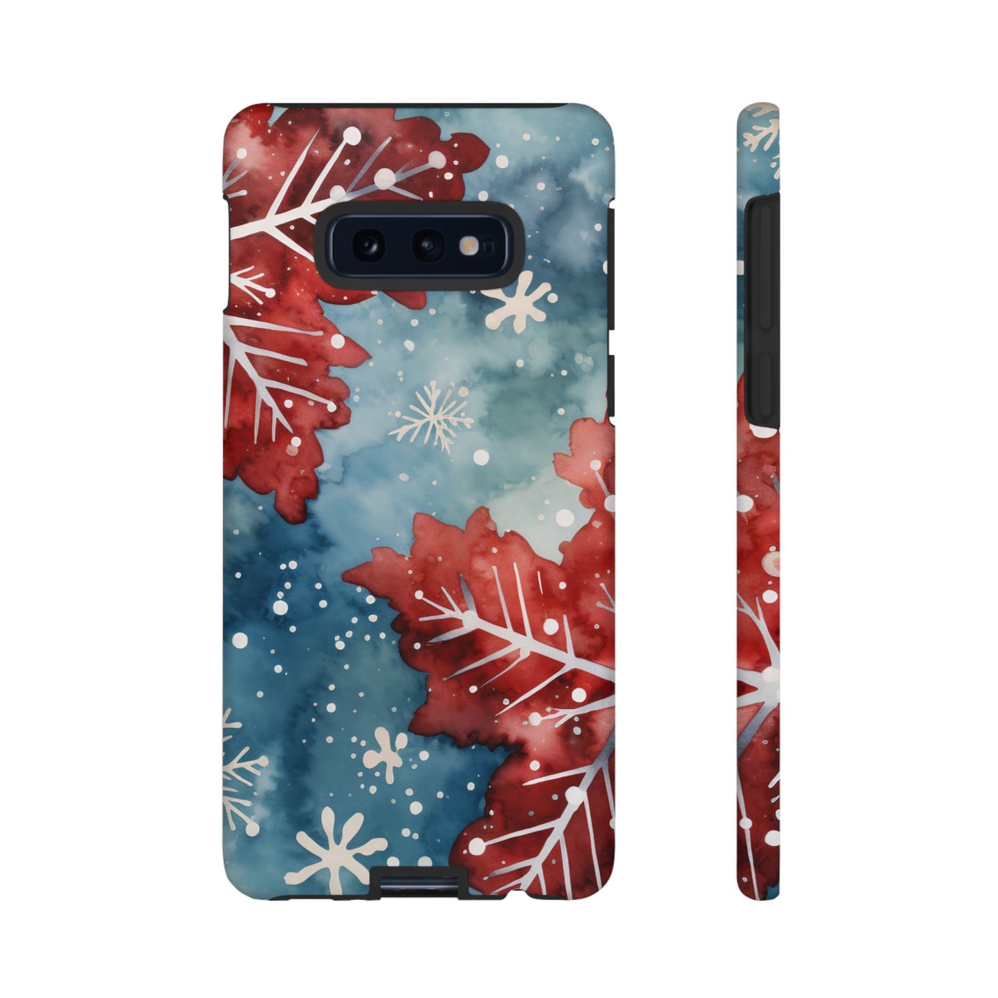 Crimson Snowflake Charm – Samsung Galaxy Case