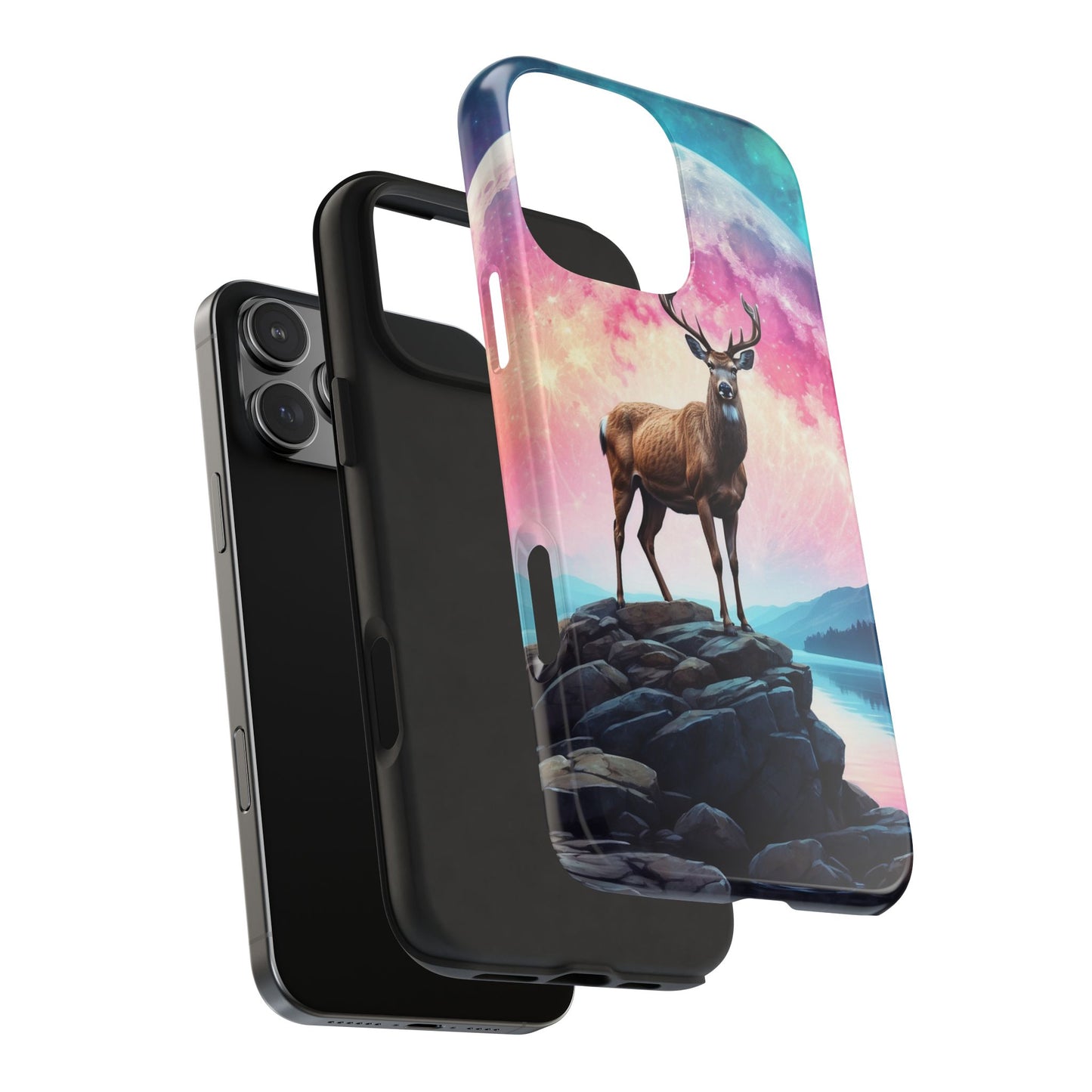 Stag in Moonlit Glow iPhone Case