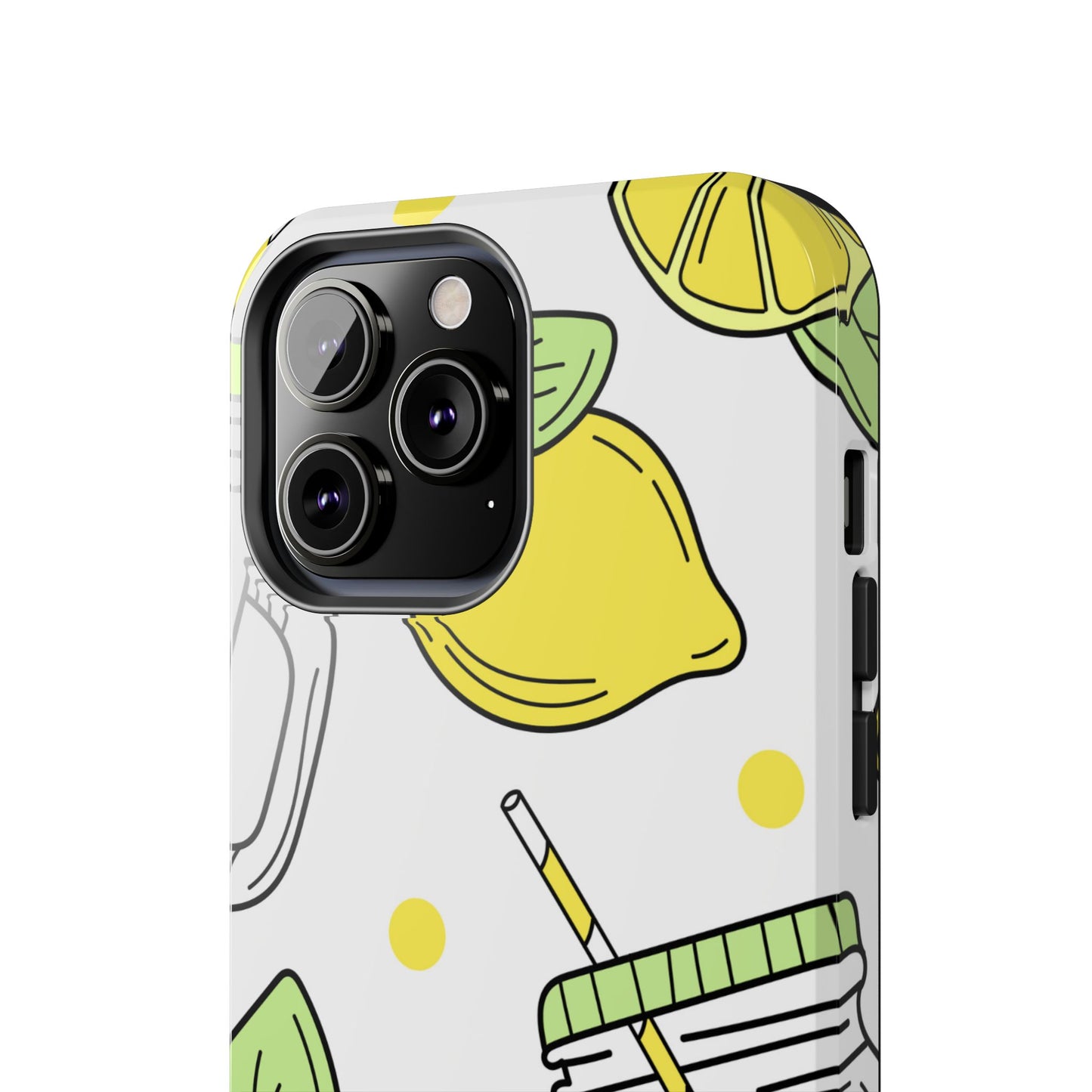 Lemonade Love Tough iPhone Case – Fun Lemon Mason Jar Design, Dual - Layer Protection - BOGO Cases