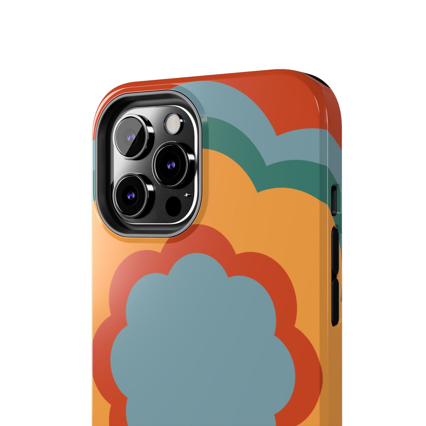 Retro Flower Power iPhone Case – Bold 70s-Inspired Design with Dual-Layer Protection