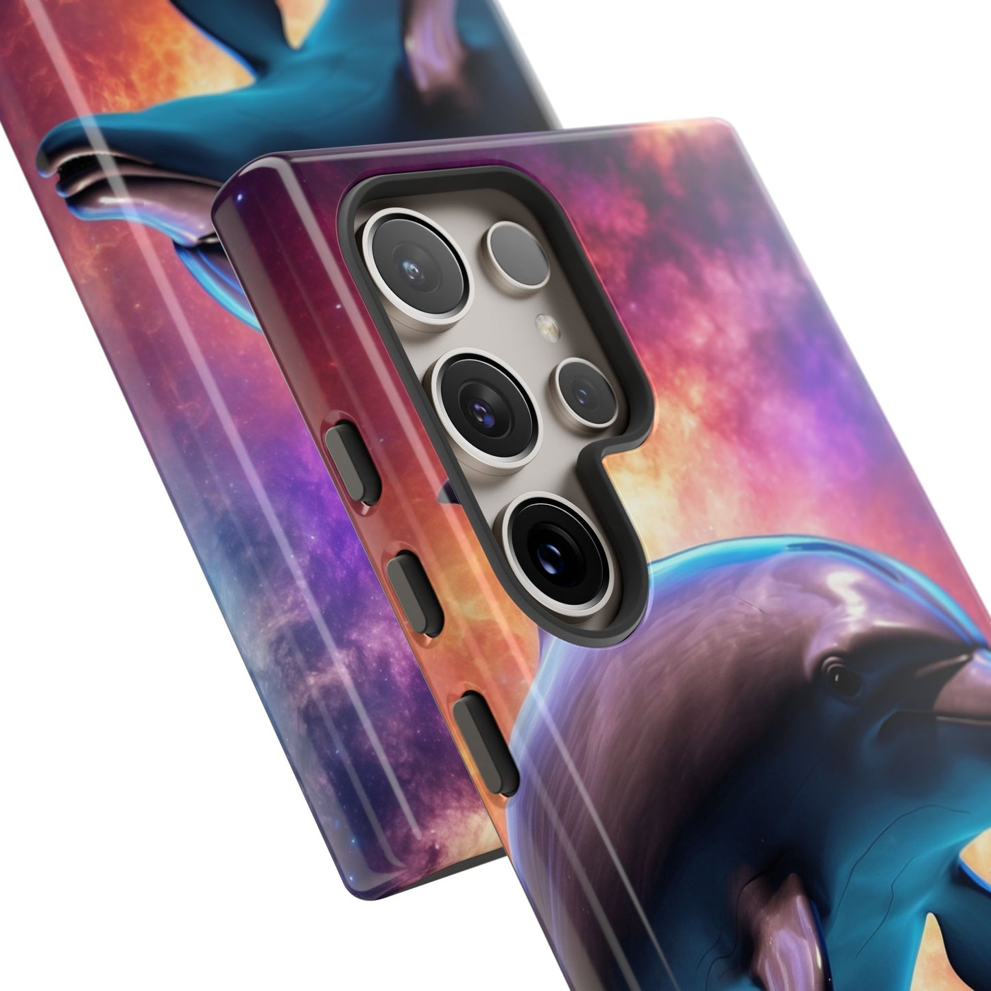 Cosmic Dolphin Galaxy Art - Samsung Galaxy Case
