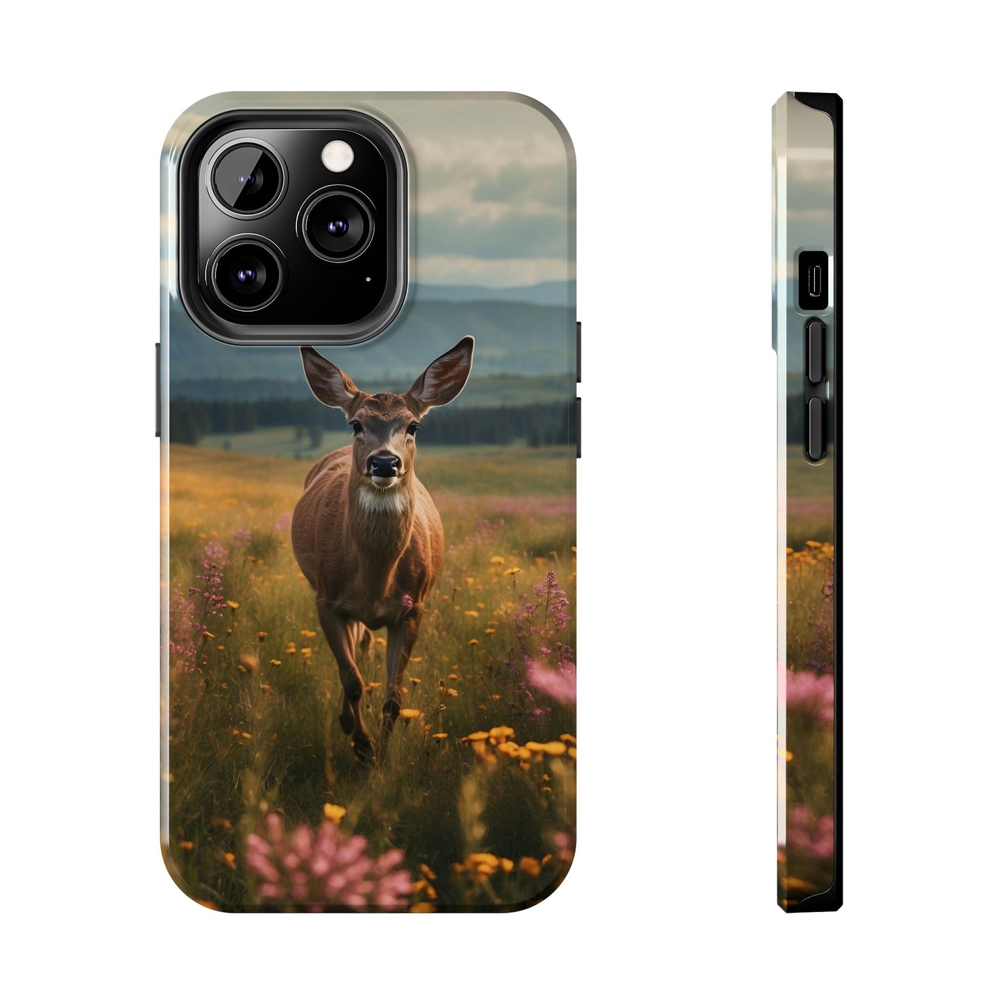 Rustic Meadow Deer – iPhone Case