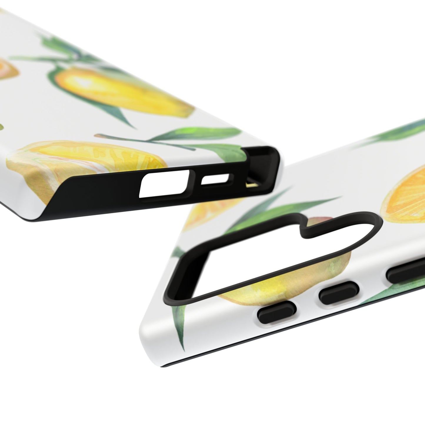 Lemon Grove Watercolor Tough Samsung Galaxy  Case – Fresh Citrus Design, Dual-Layer Protection