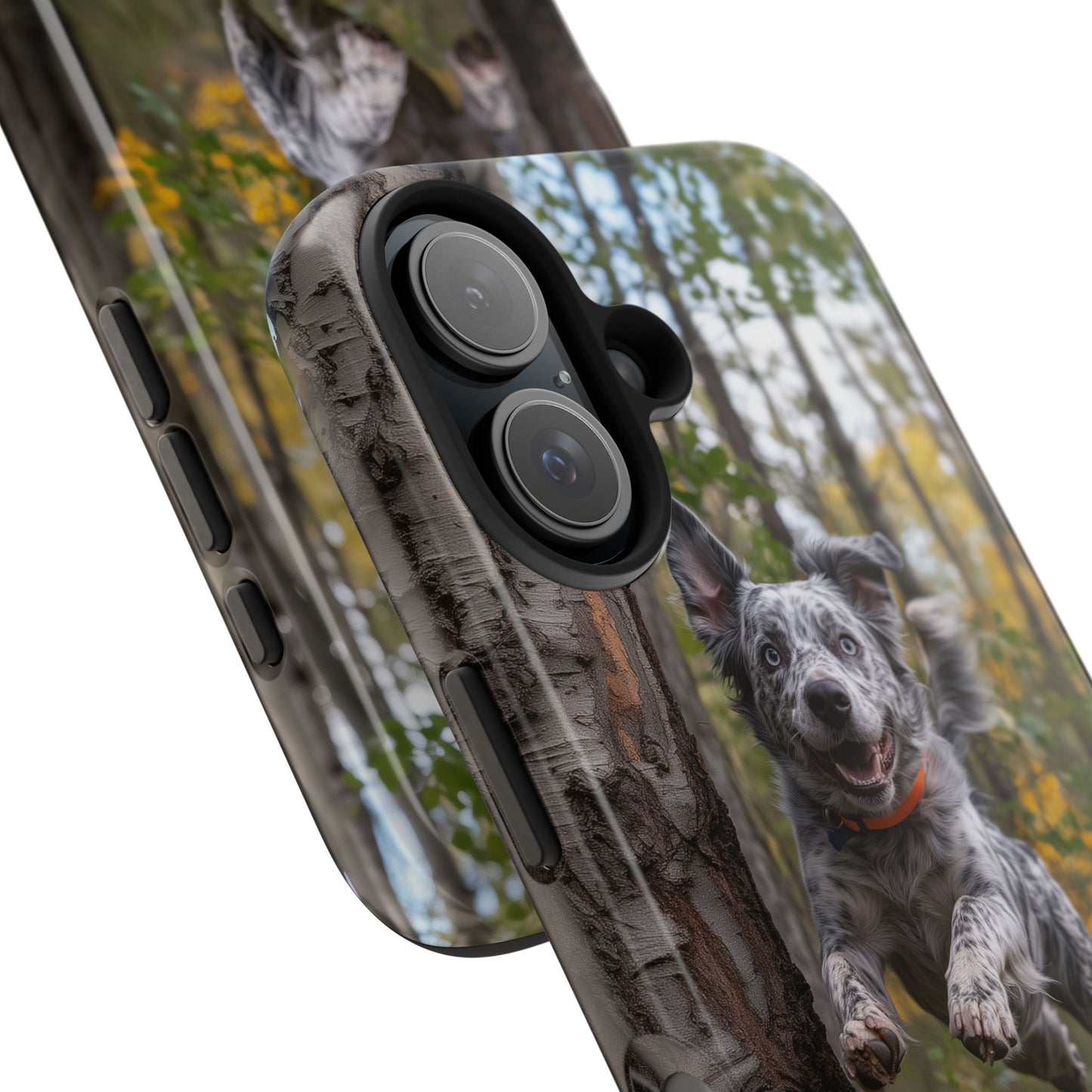 Happy Forest Dog iPhone Case – Nature-Inspired Protective Cover