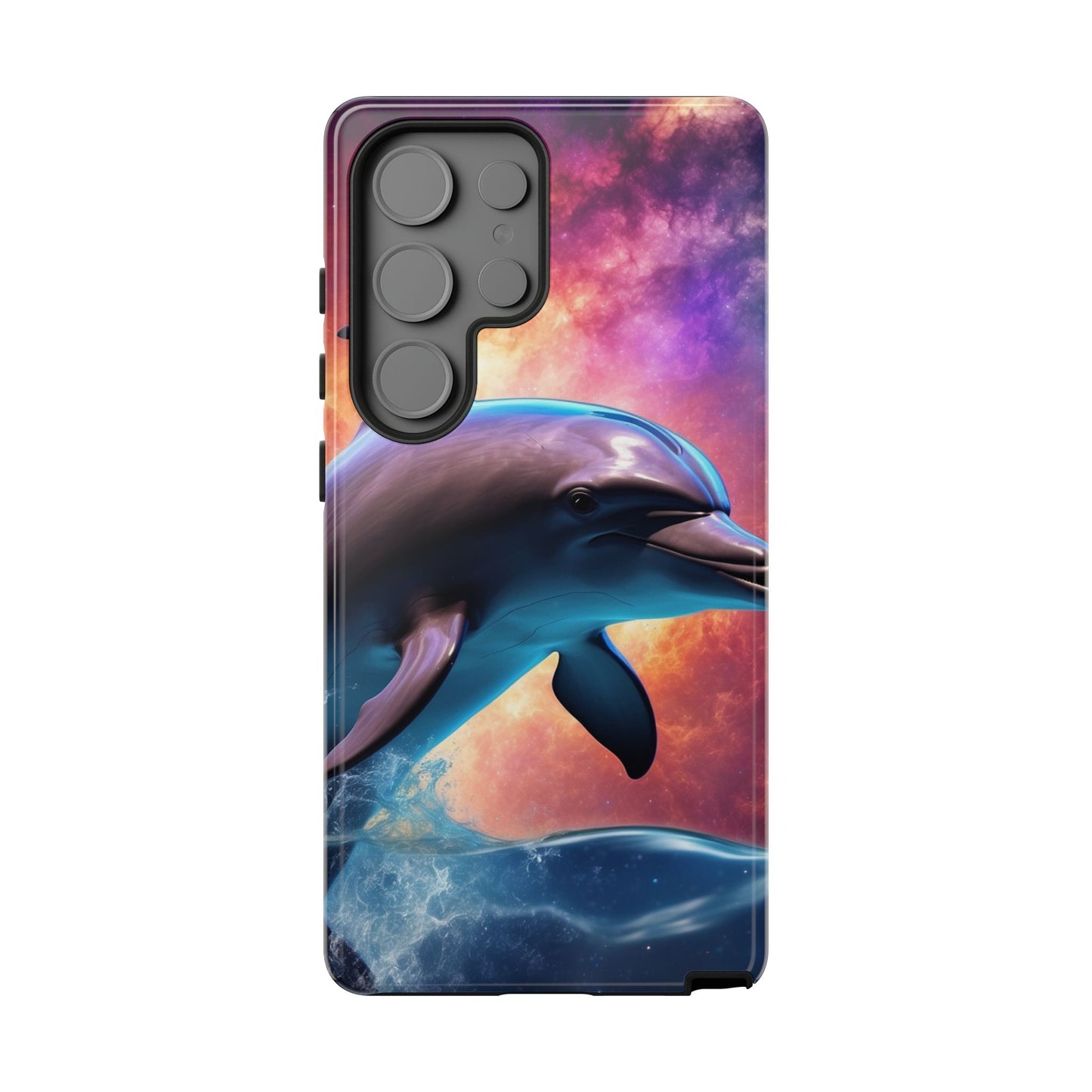 Cosmic Dolphin Galaxy Art - Samsung Galaxy Case