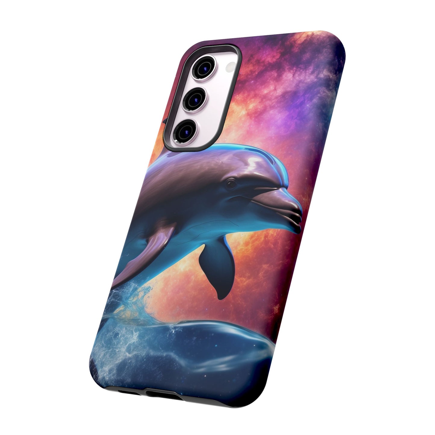 Cosmic Dolphin Galaxy Art - Samsung Galaxy Case
