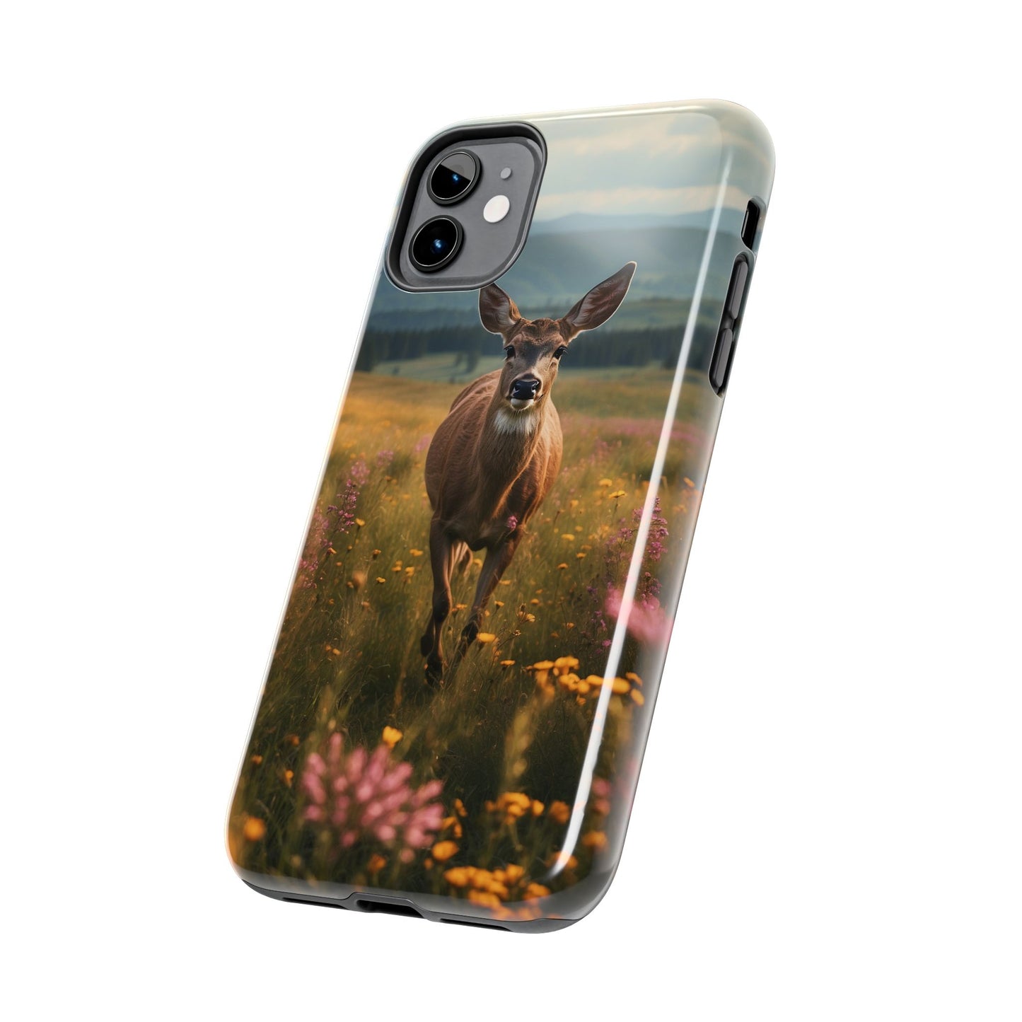 Rustic Meadow Deer – iPhone Case