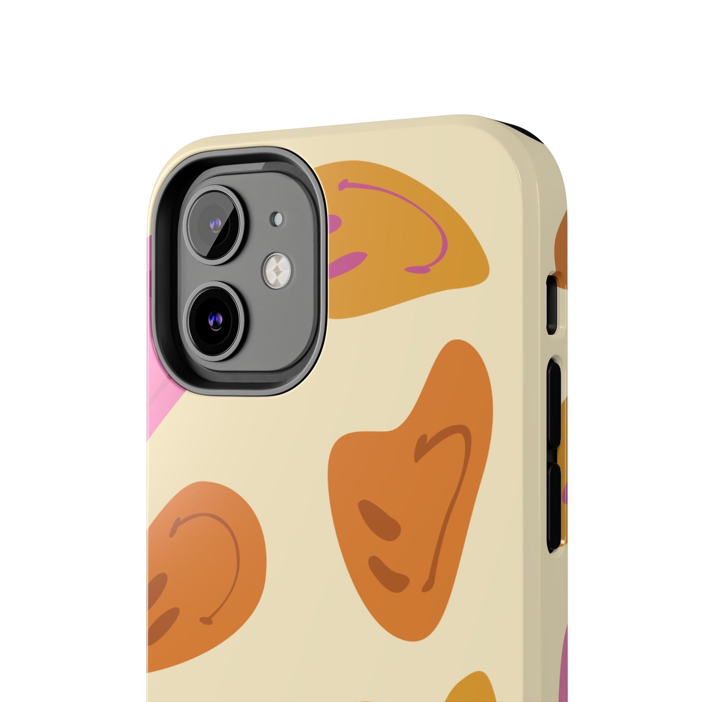 Retro Smiley Faces iPhone Case – Shockproof, Matte Finish, Dual-Layer Protection