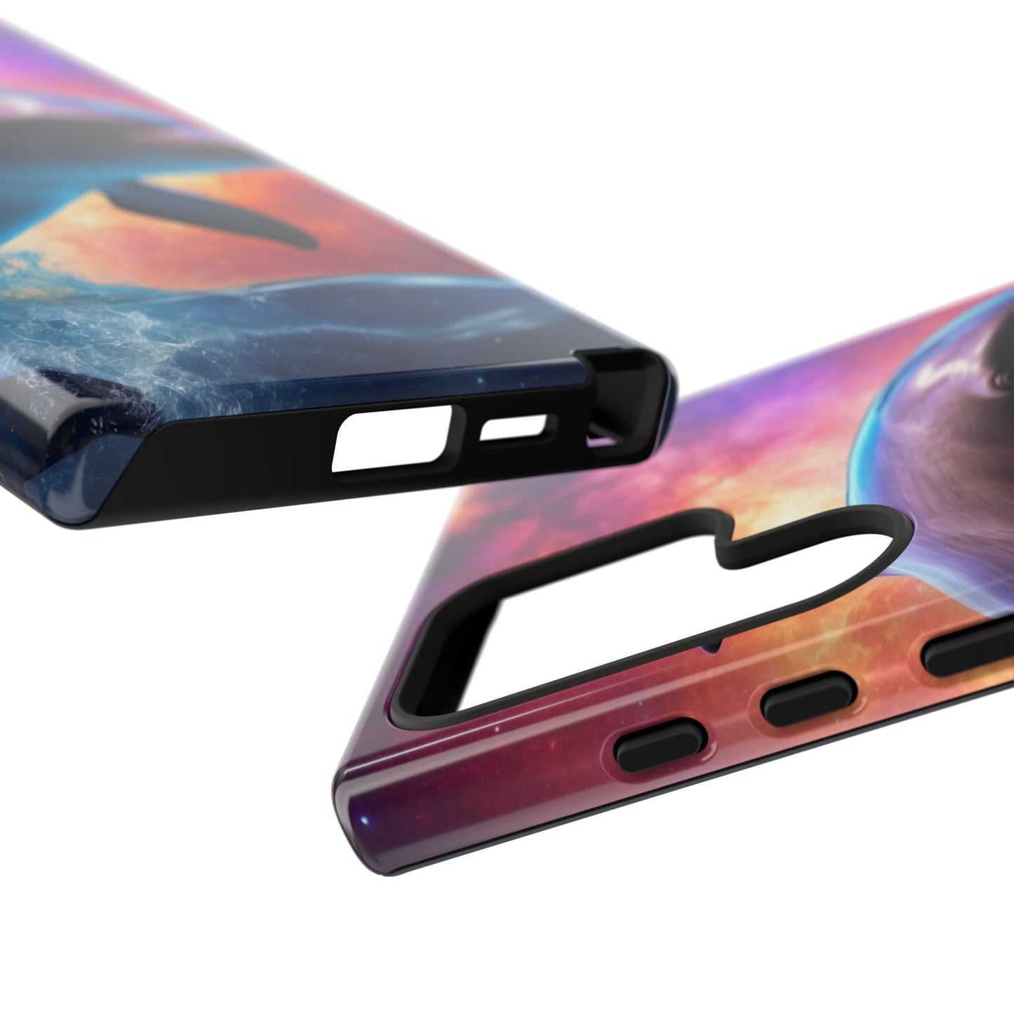 Cosmic Dolphin Galaxy Art - Samsung Galaxy Case