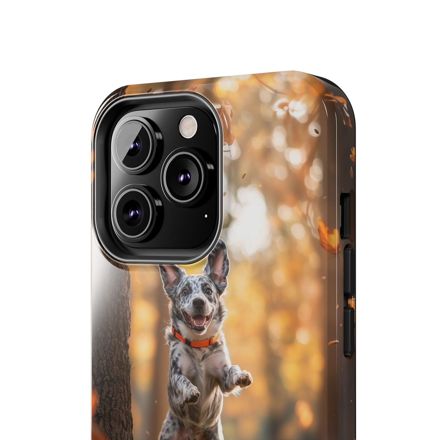 Energetic Blue Heeler Forest Pup Phone Case – Durable Outdoor-Inspired Design