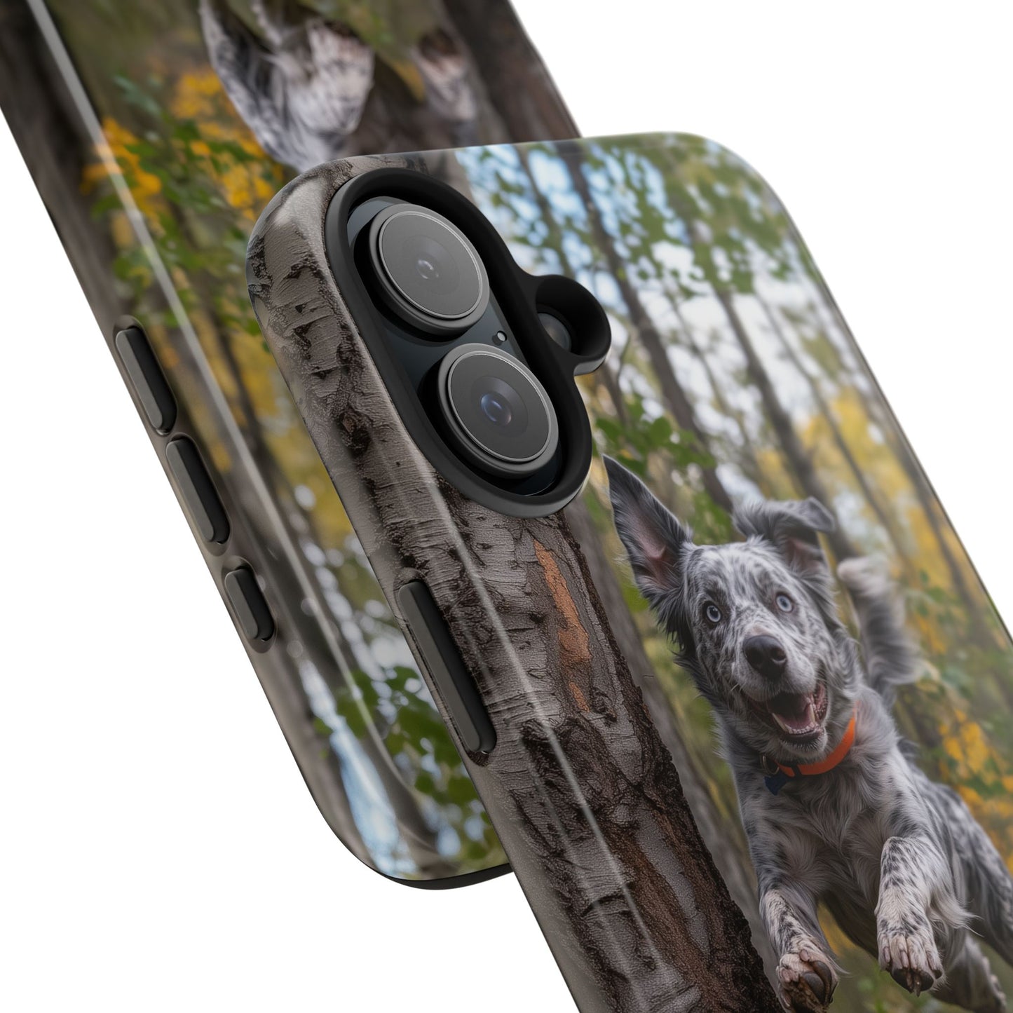 Happy Forest Dog iPhone Case – Nature-Inspired Protective Cover