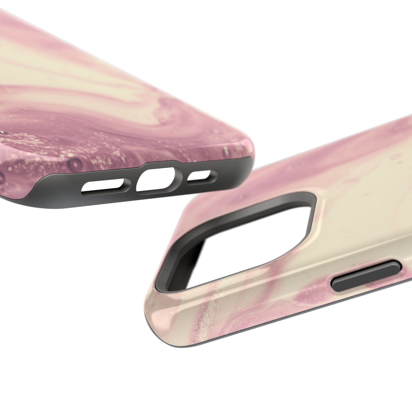 Blush Marble Glow – MagSafe Case with Pink & Rose Gold Marble Design - BOGO Cases