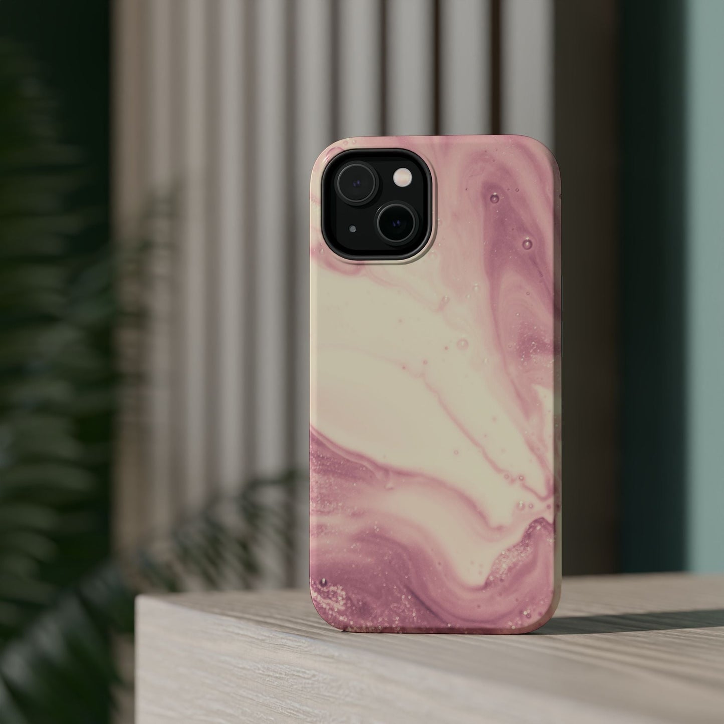 Blush Marble Glow – MagSafe Case with Pink & Rose Gold Marble Design - BOGO Cases