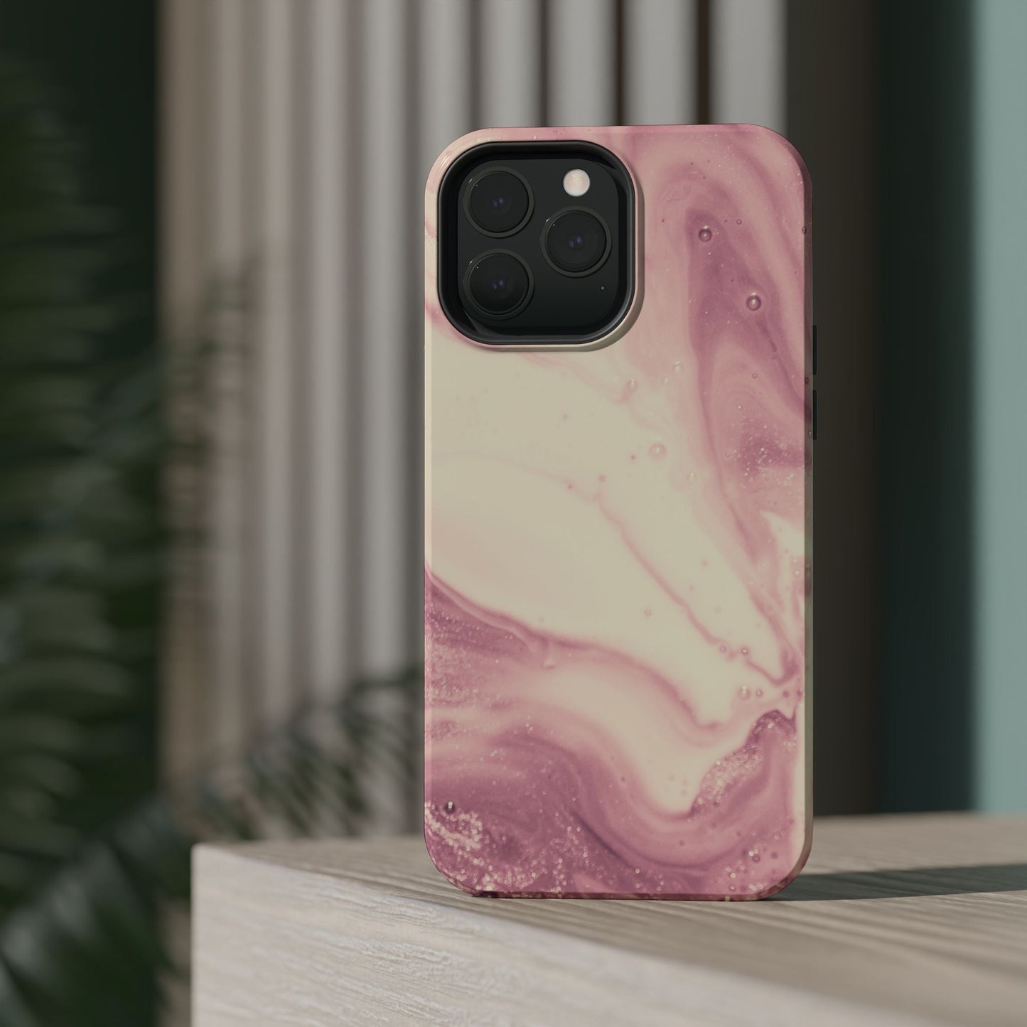 Blush Marble Glow – MagSafe Case with Pink & Rose Gold Marble Design - BOGO Cases