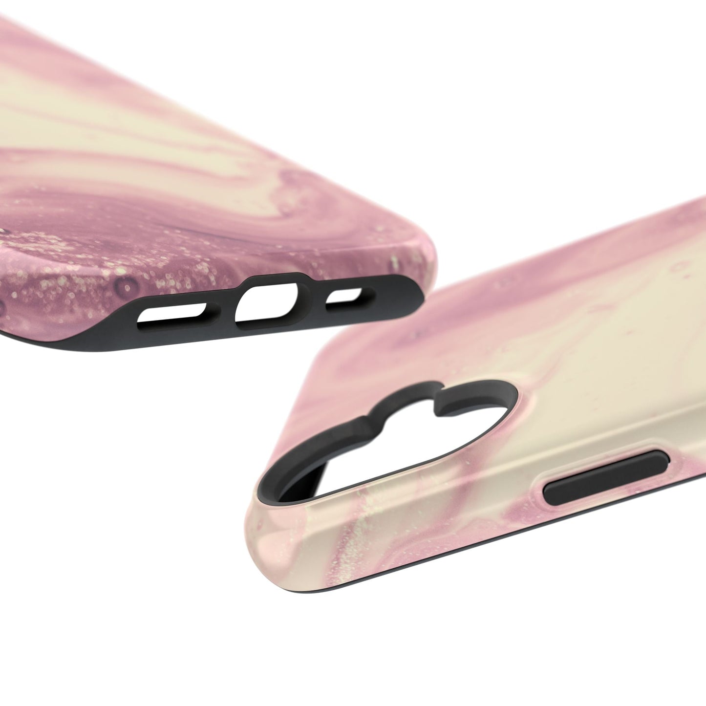 Blush Marble Glow – MagSafe Case with Pink & Rose Gold Marble Design - BOGO Cases