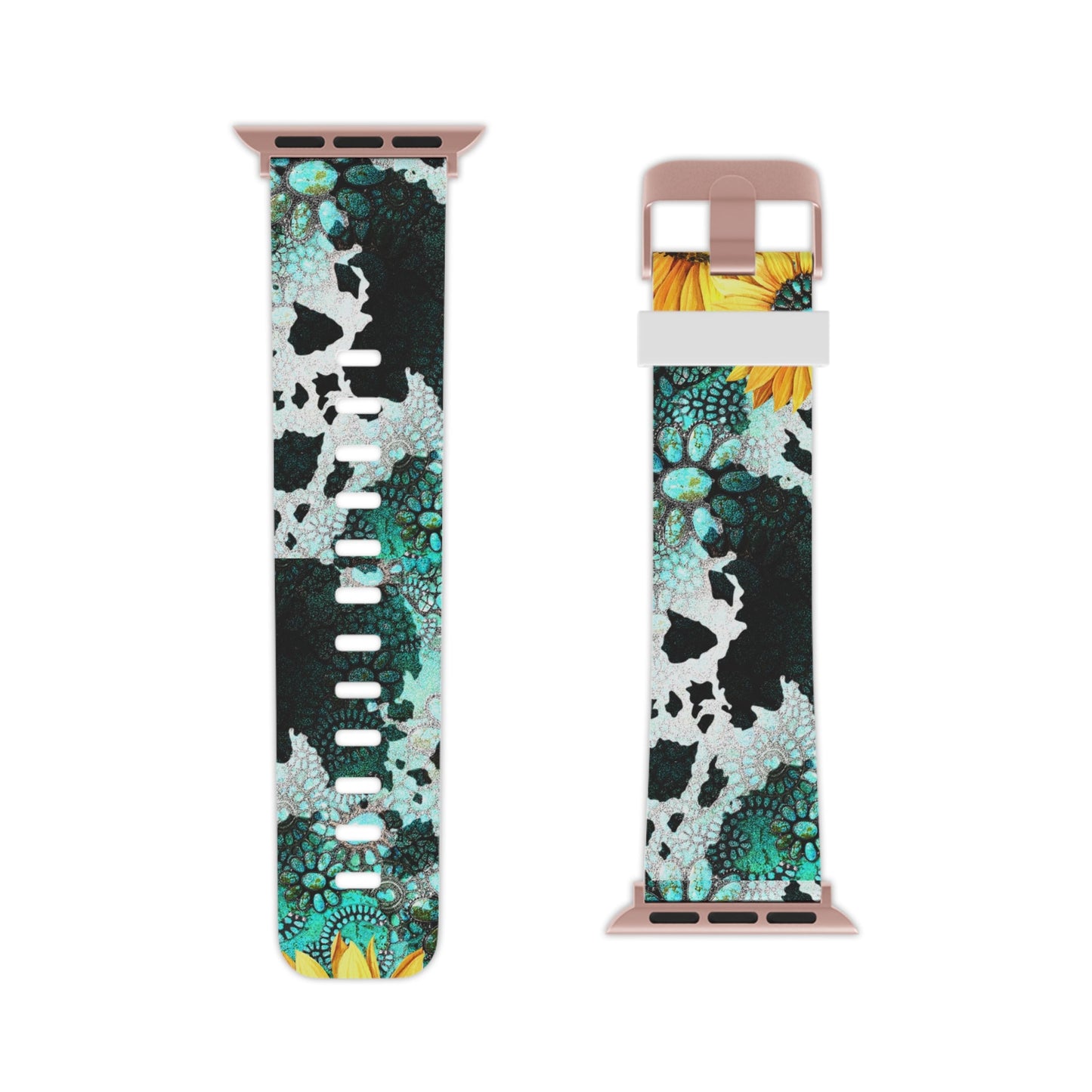 Boho Turquoise Sunflower Lace  Apple Watch Band - BOGO Cases