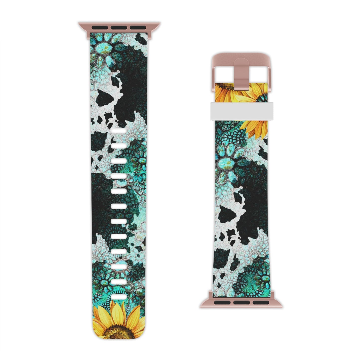 Boho Turquoise Sunflower Lace  Apple Watch Band - BOGO Cases