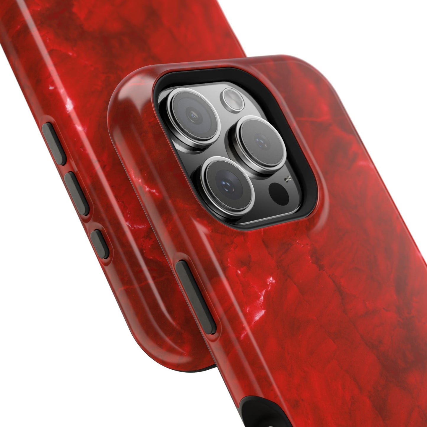 Bold Red Marble MagSafe iPhone Case – Luxe Design Meets Magnetic Precision - BOGO Cases