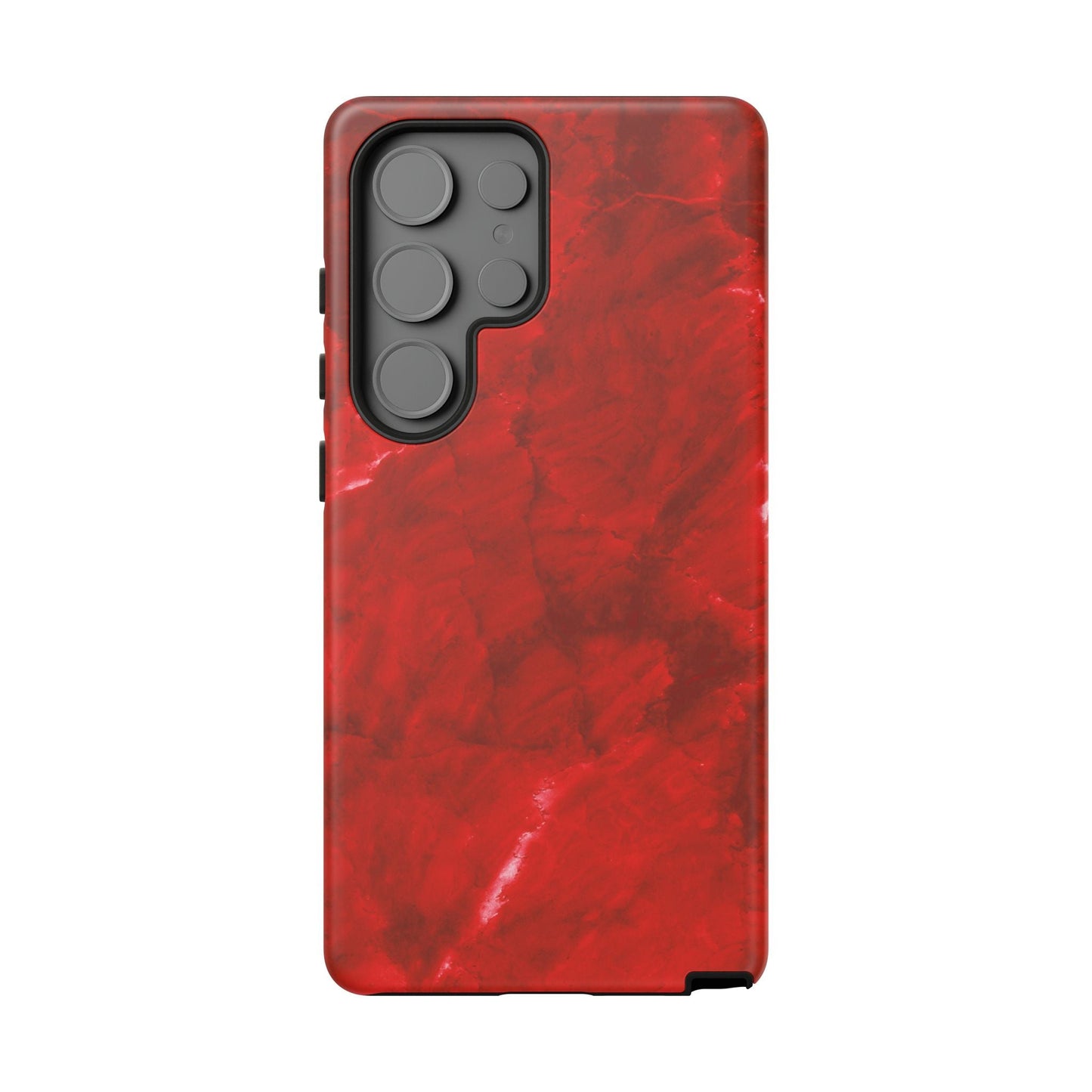 Bold Red Marble Samsung Galaxy Case – Luxe Modern Design with Vibrant Finish - BOGO Cases