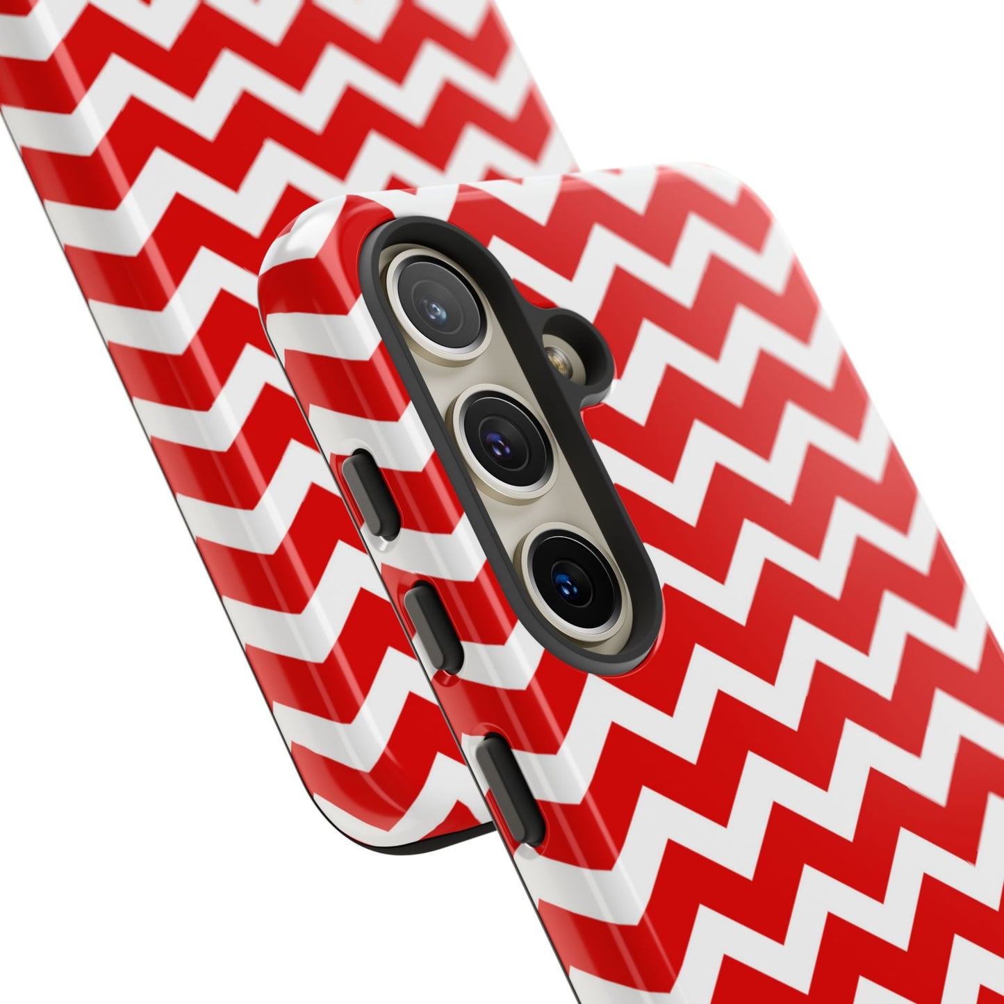 Bold Red & White Chevron – Modern Geometric Samsung Galaxy Case - BOGO Cases