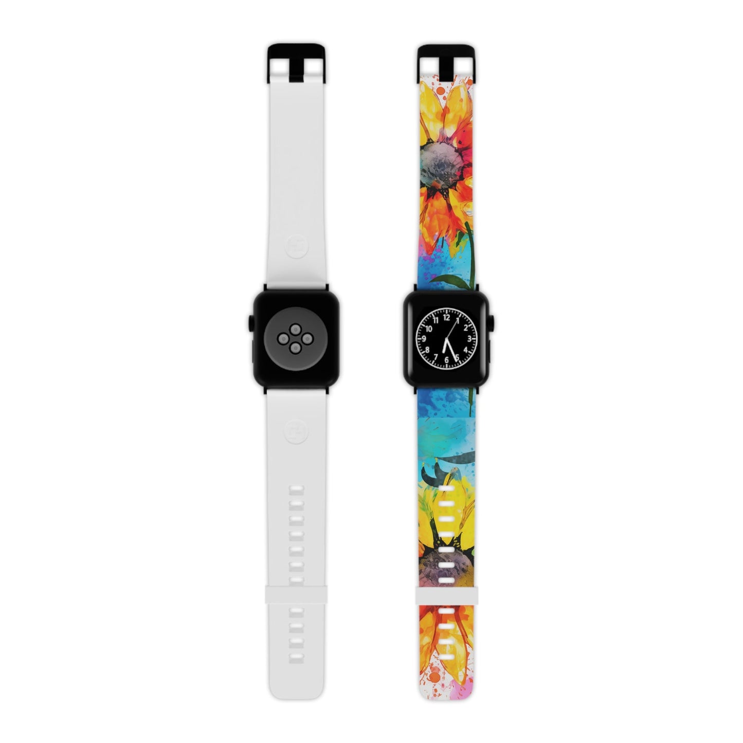 Bold Watercolor Sunflowers Apple Watch Band - BOGO Cases
