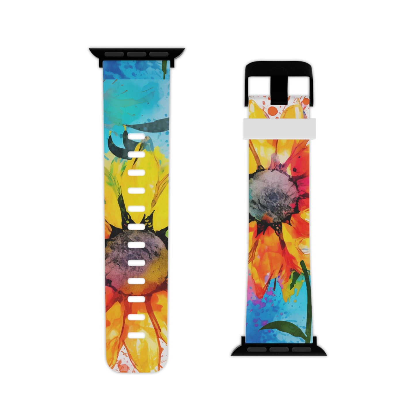 Bold Watercolor Sunflowers Apple Watch Band - BOGO Cases