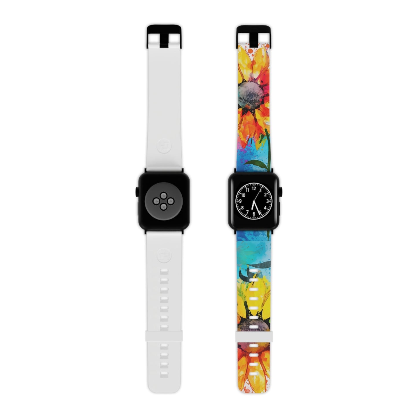 Bold Watercolor Sunflowers Apple Watch Band - BOGO Cases