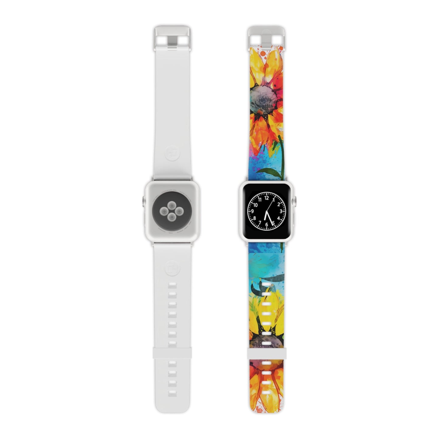 Bold Watercolor Sunflowers Apple Watch Band - BOGO Cases