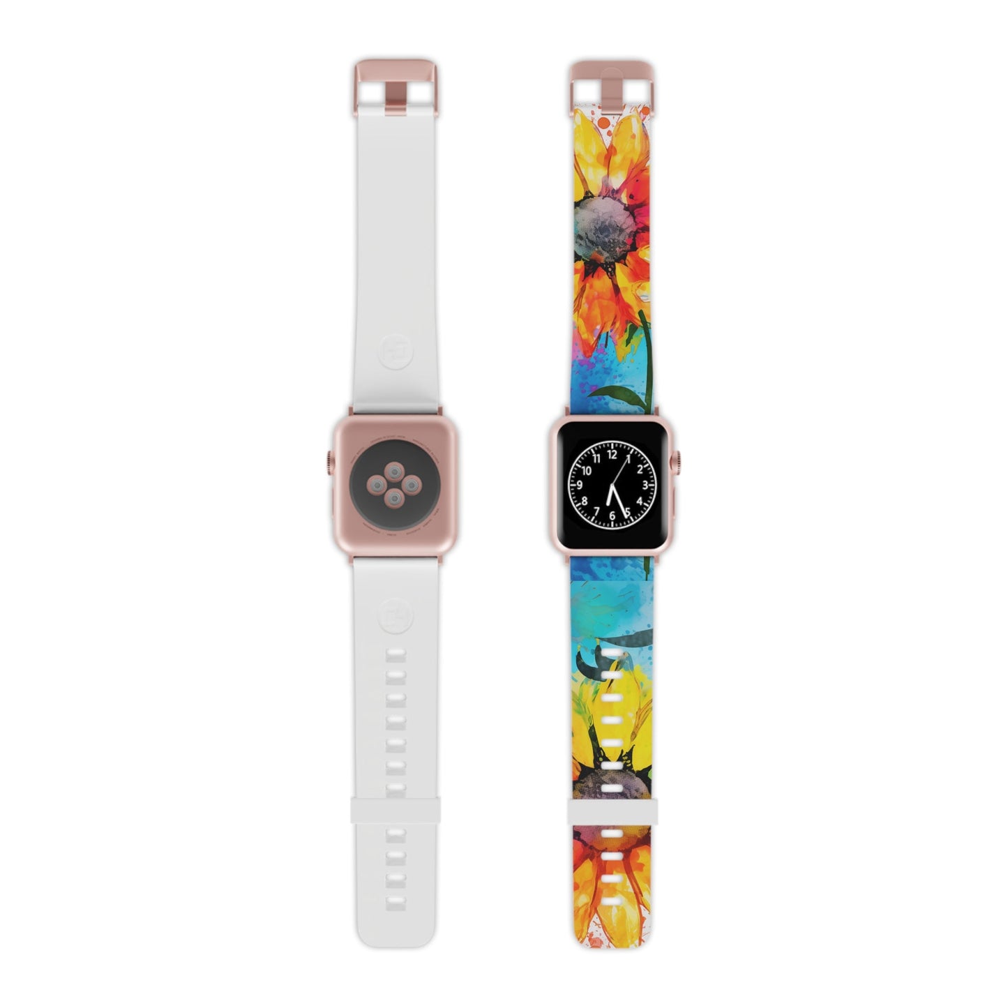 Bold Watercolor Sunflowers Apple Watch Band - BOGO Cases