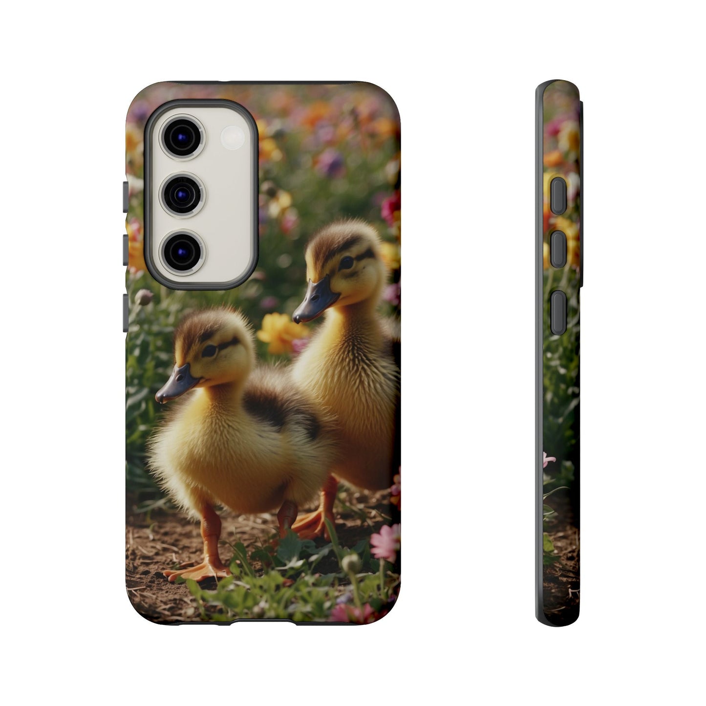 Charming Ducklings in Floral Garden - Samsung Galaxy Case - BOGO Cases