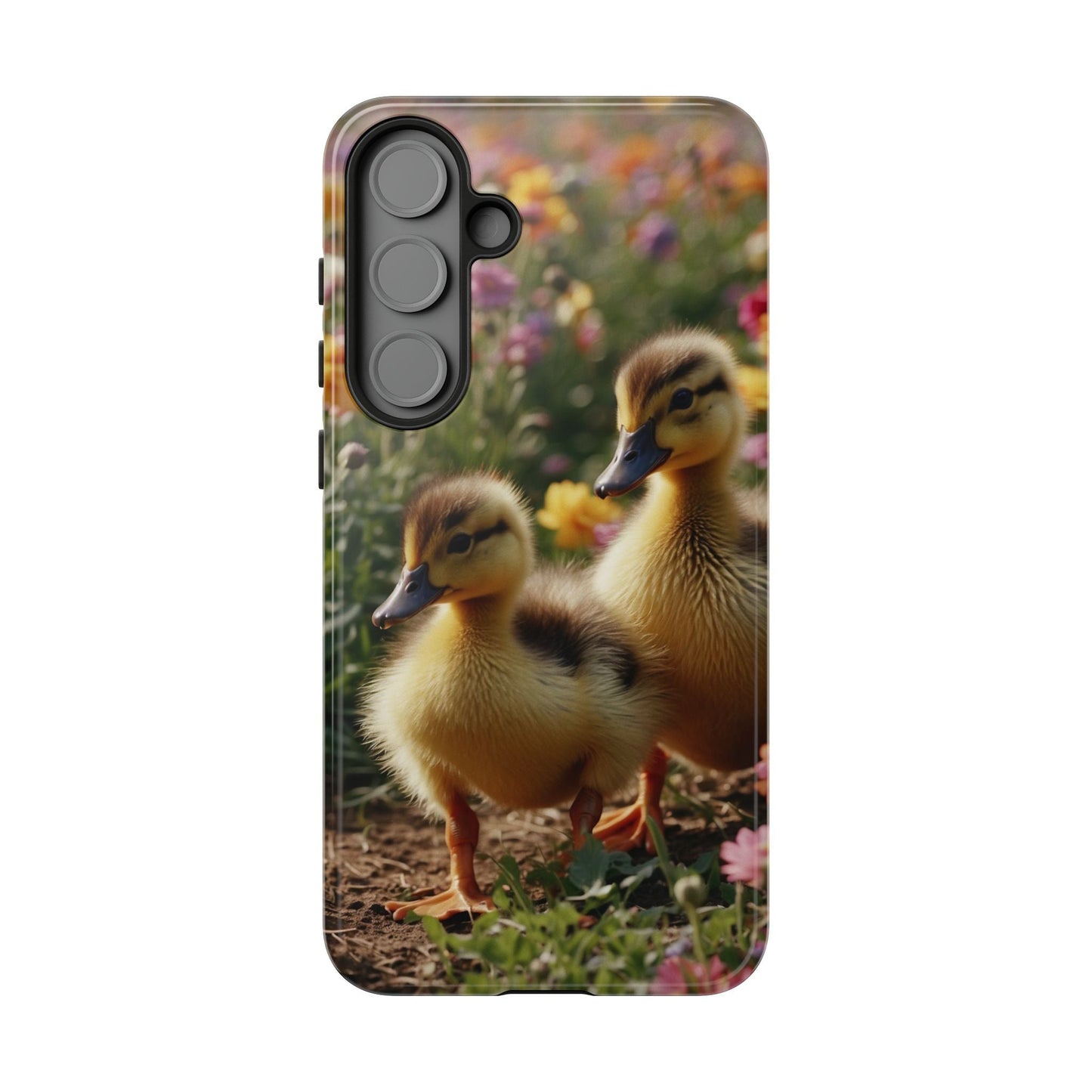 Charming Ducklings in Floral Garden - Samsung Galaxy Case - BOGO Cases