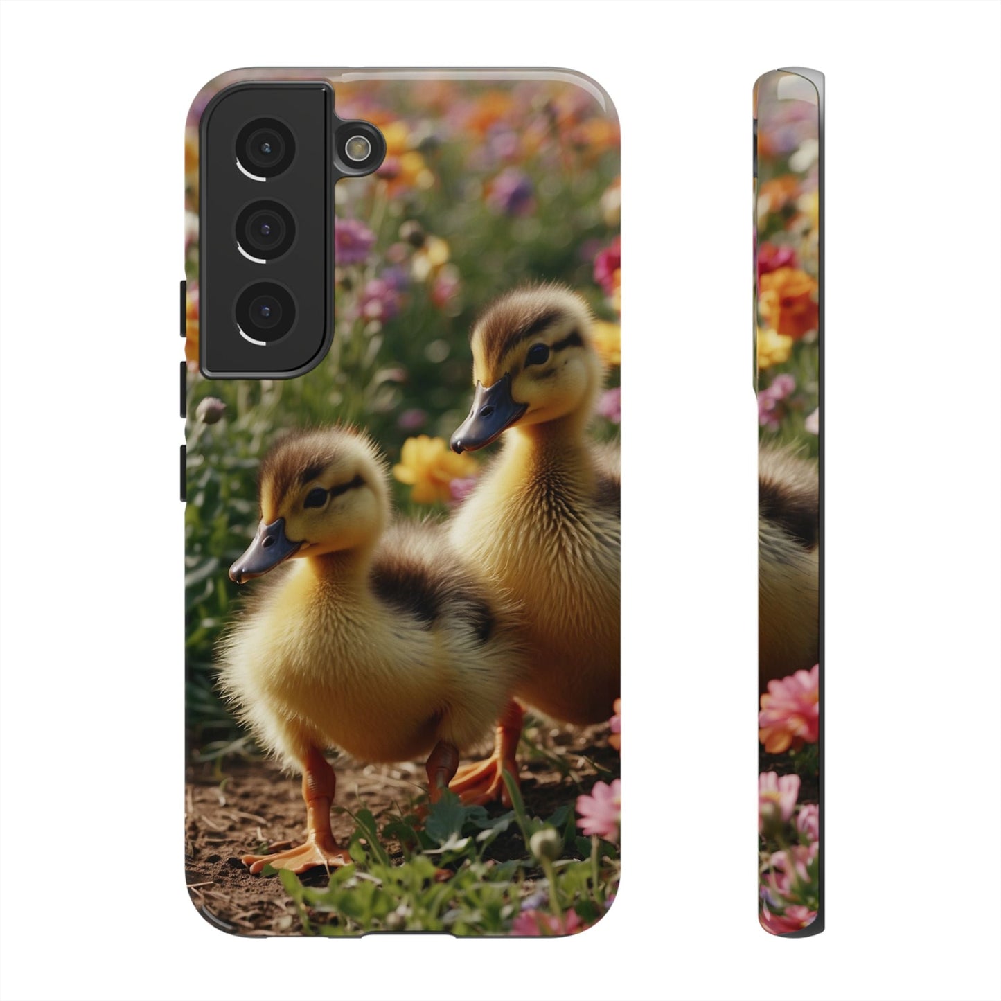 Charming Ducklings in Floral Garden - Samsung Galaxy Case - BOGO Cases