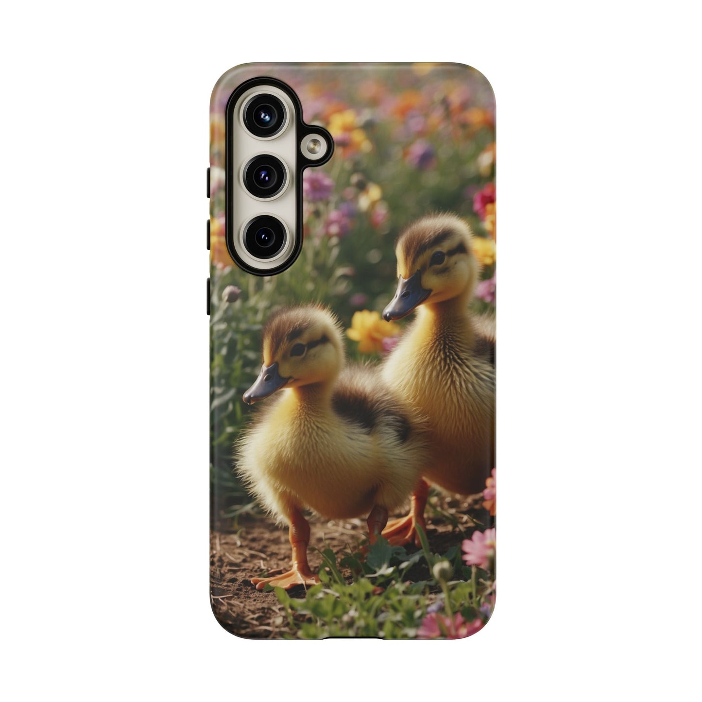 Charming Ducklings in Floral Garden - Samsung Galaxy Case - BOGO Cases