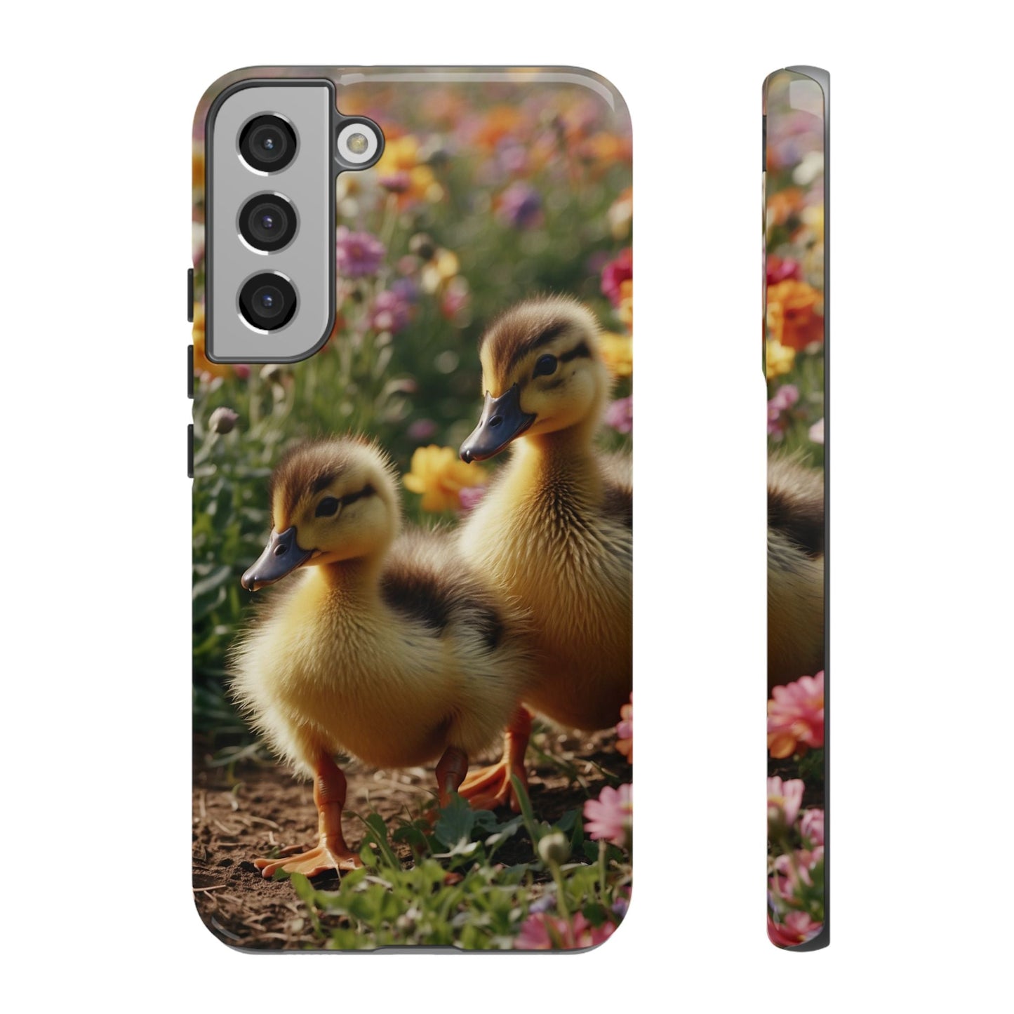 Charming Ducklings in Floral Garden - Samsung Galaxy Case - BOGO Cases