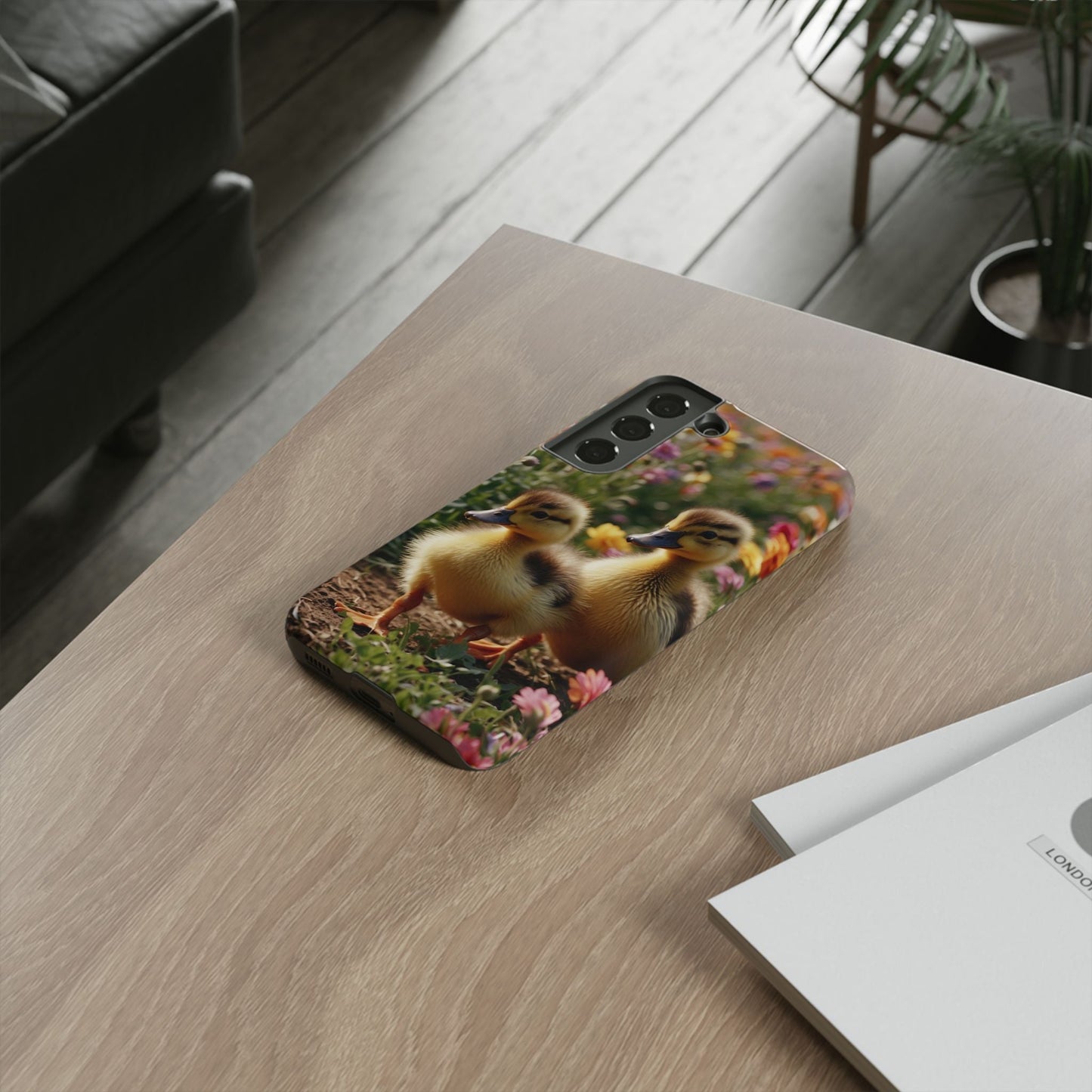 Charming Ducklings in Floral Garden - Samsung Galaxy Case - BOGO Cases