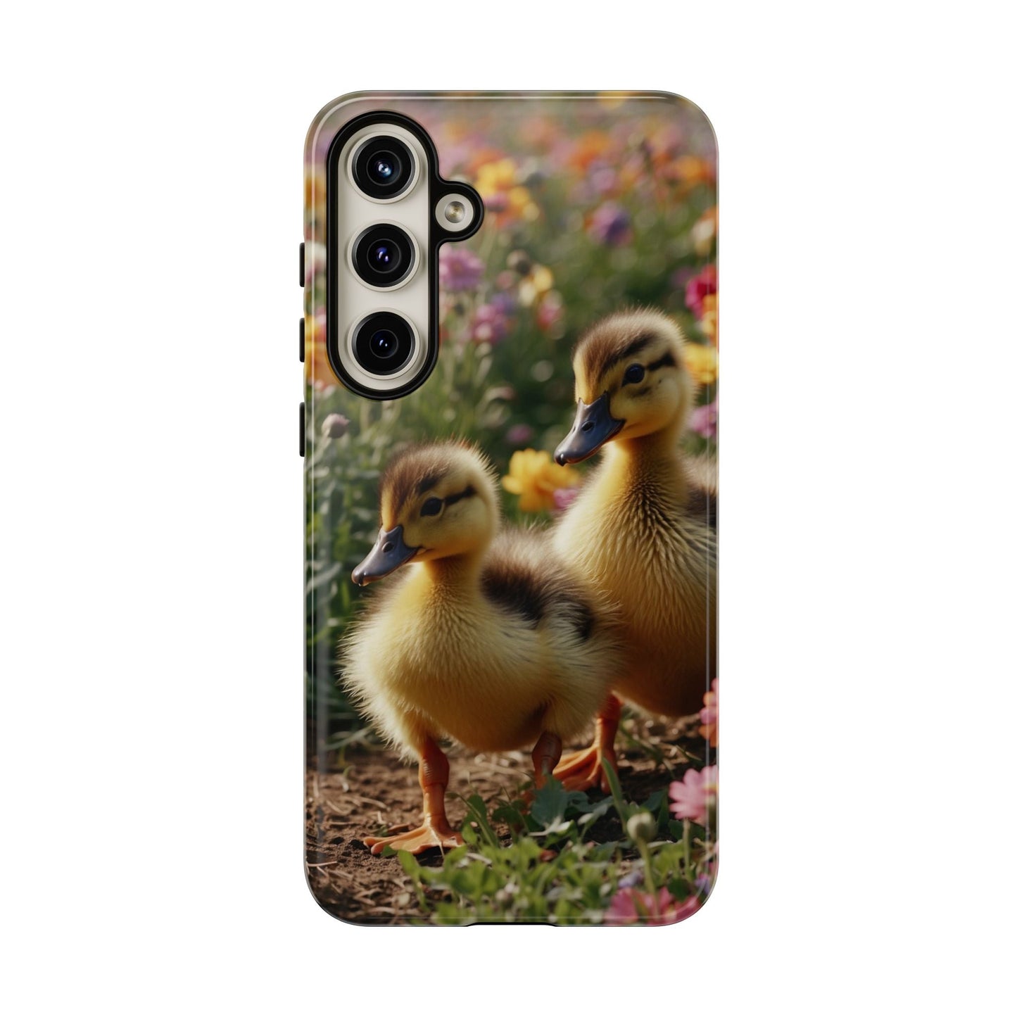 Charming Ducklings in Floral Garden - Samsung Galaxy Case - BOGO Cases