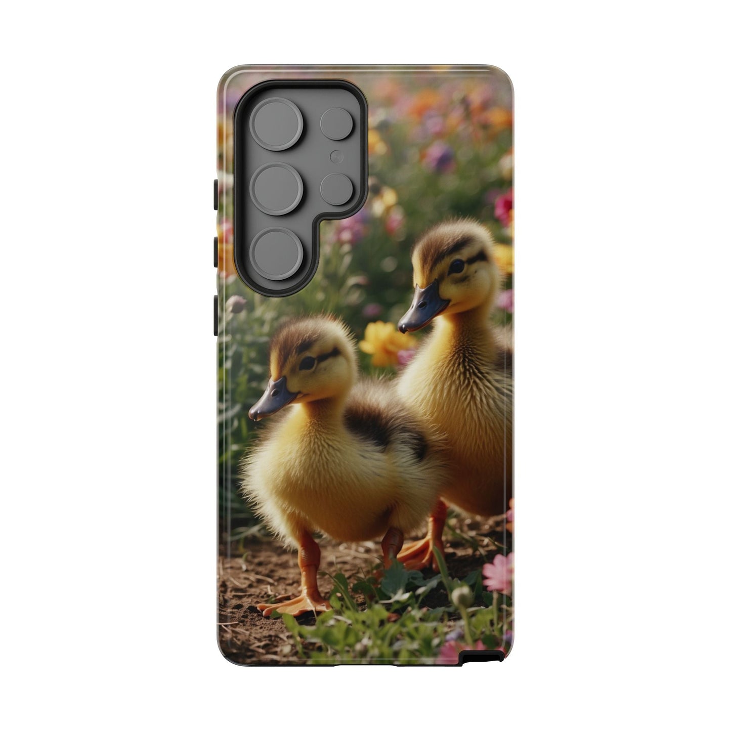 Charming Ducklings in Floral Garden - Samsung Galaxy Case - BOGO Cases