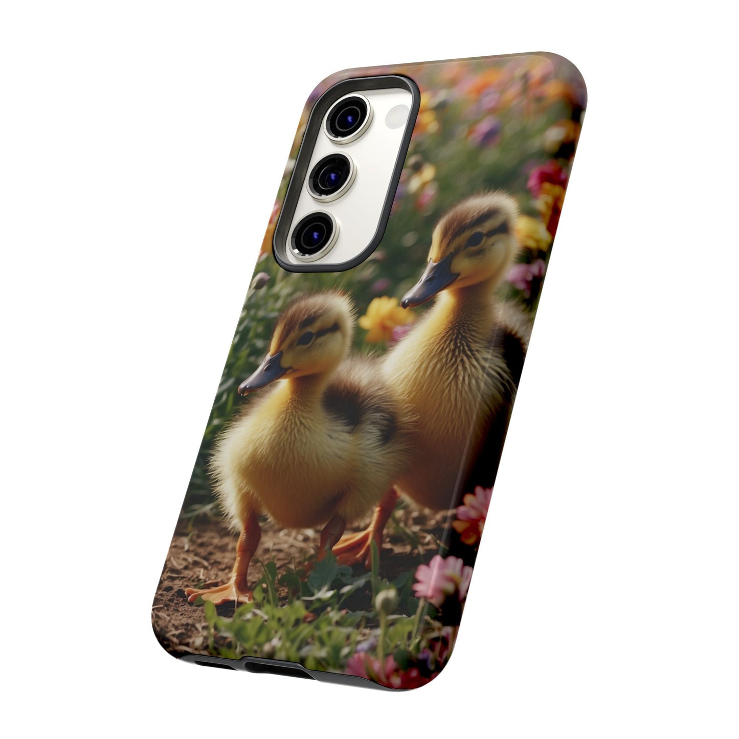 Charming Ducklings in Floral Garden - Samsung Galaxy Case - BOGO Cases