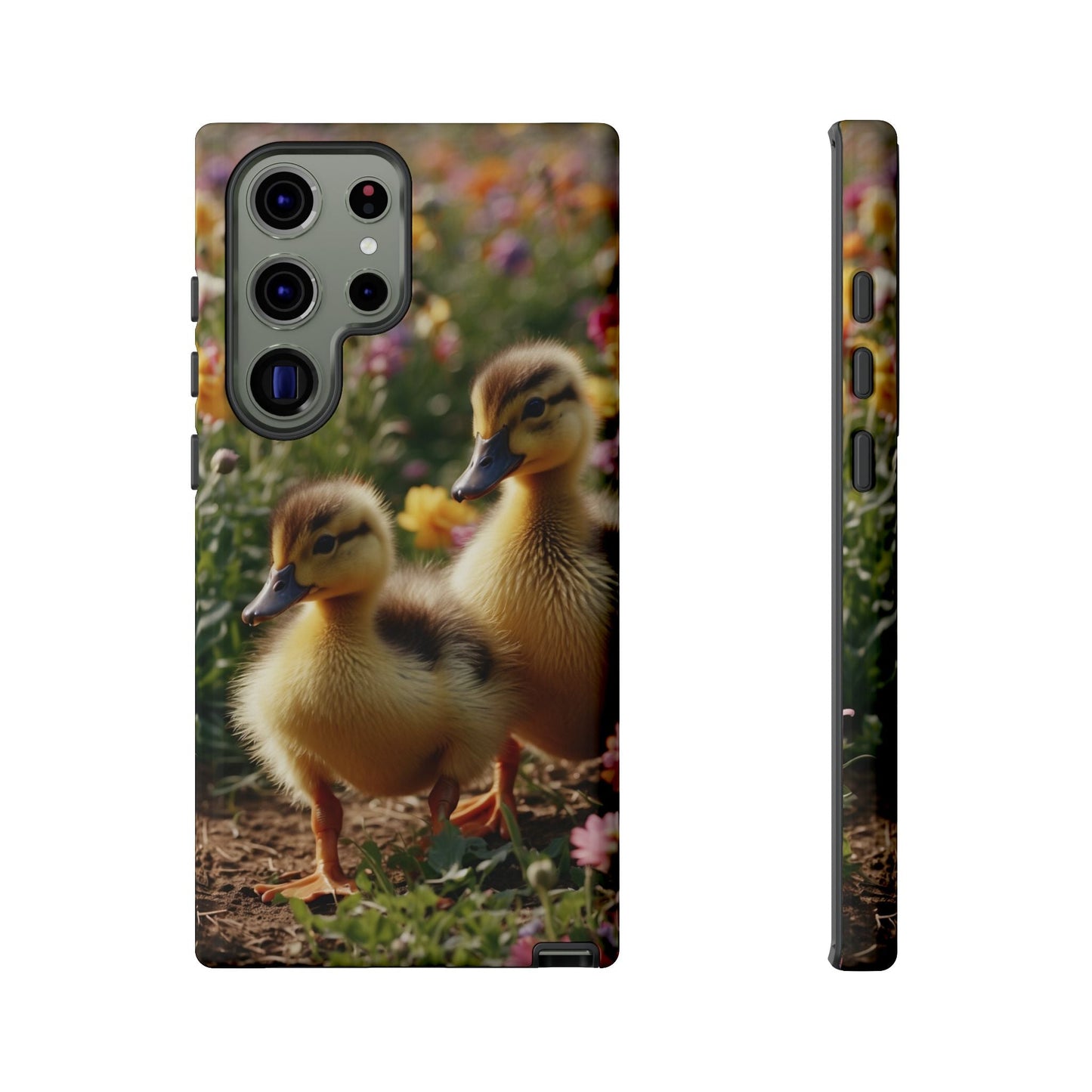 Charming Ducklings in Floral Garden - Samsung Galaxy Case - BOGO Cases