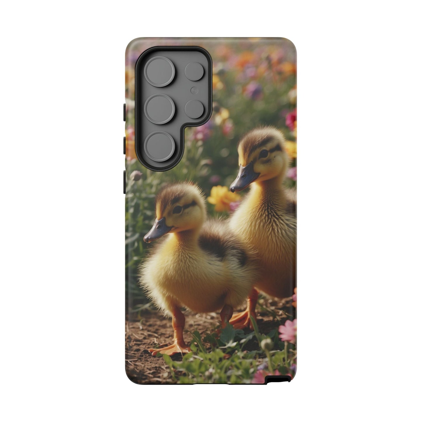 Charming Ducklings in Floral Garden - Samsung Galaxy Case - BOGO Cases