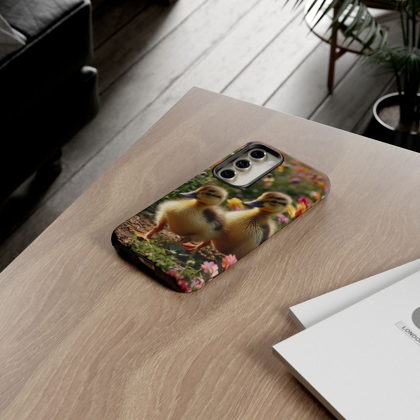 Charming Ducklings in Floral Garden - Samsung Galaxy Case - BOGO Cases