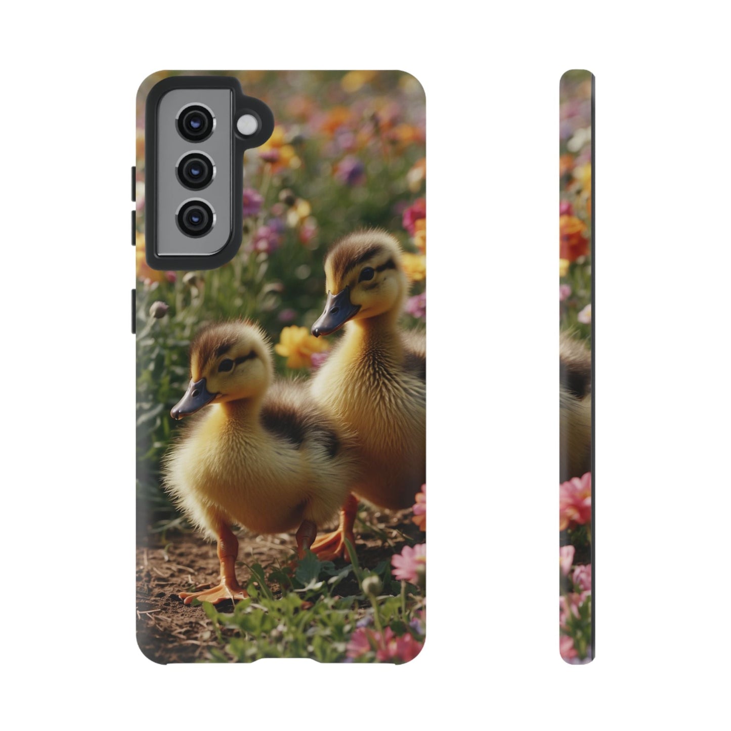 Charming Ducklings in Floral Garden - Samsung Galaxy Case - BOGO Cases