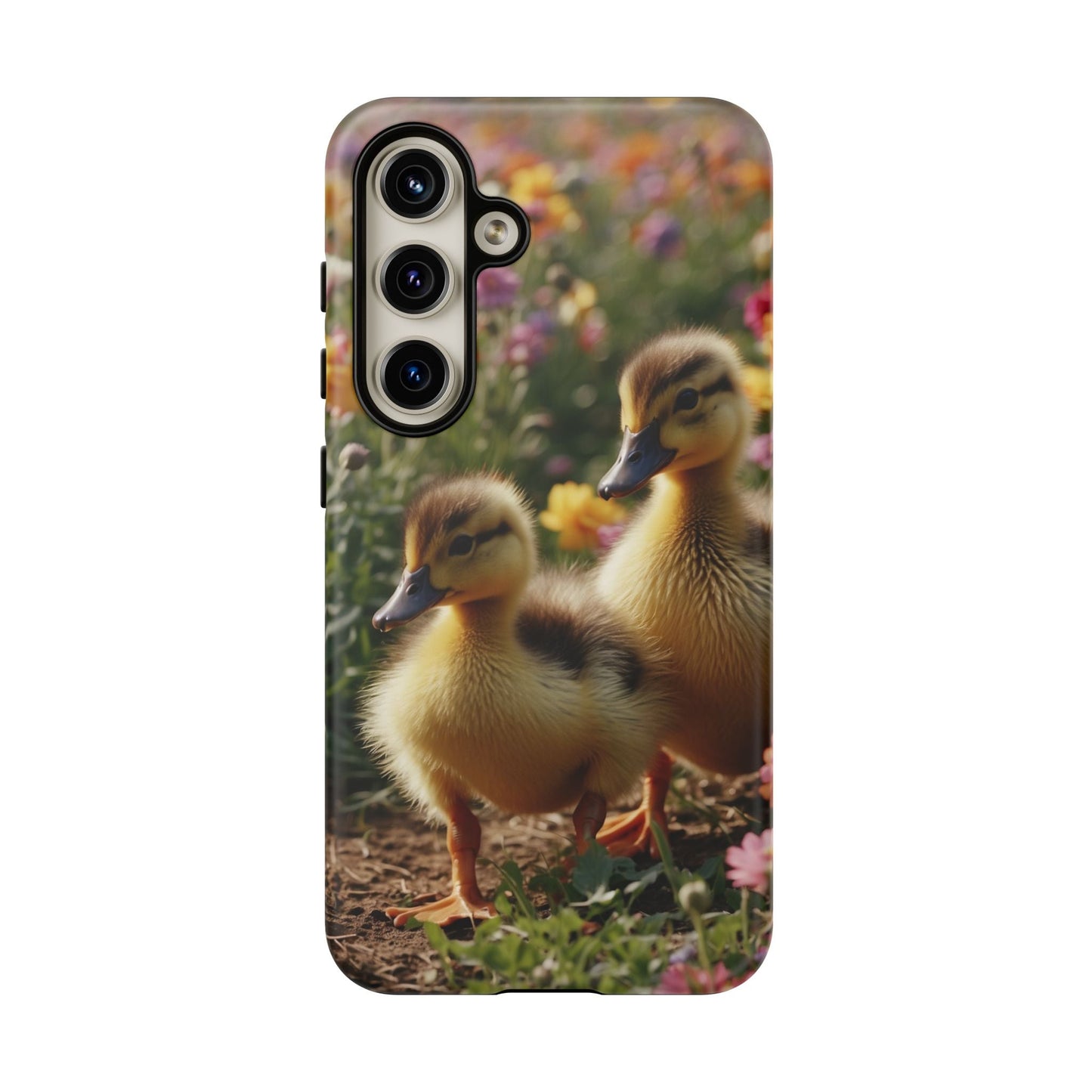Charming Ducklings in Floral Garden - Samsung Galaxy Case - BOGO Cases