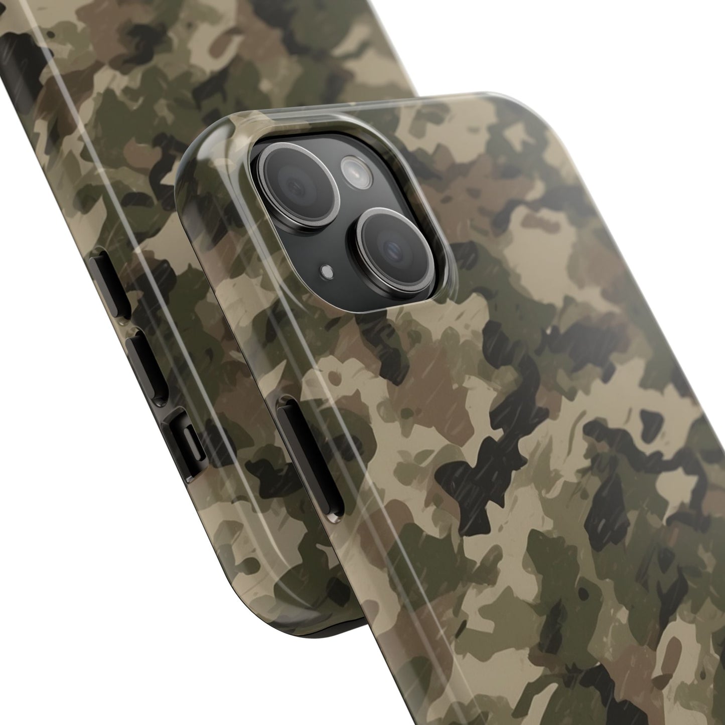 Classic Light Brown Camouflage – Durable iPhone Case with Timeless Design - BOGO Cases