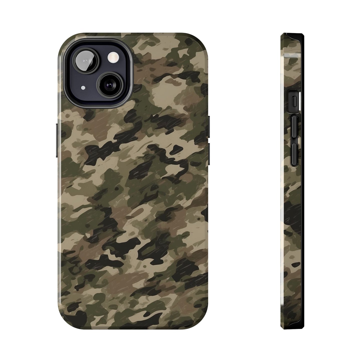 Classic Light Brown Camouflage – Durable iPhone Case with Timeless Design - BOGO Cases