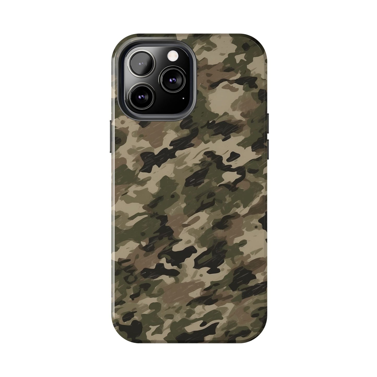 Classic Light Brown Camouflage – Durable iPhone Case with Timeless Design - BOGO Cases