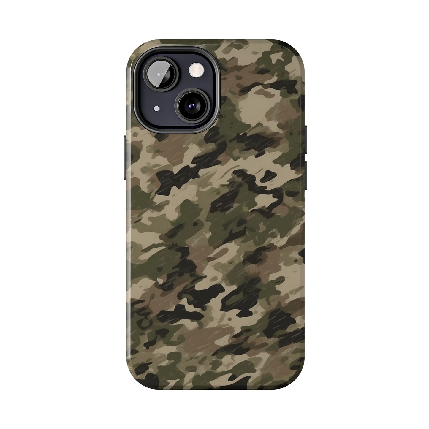 Classic Light Brown Camouflage – Durable iPhone Case with Timeless Design - BOGO Cases
